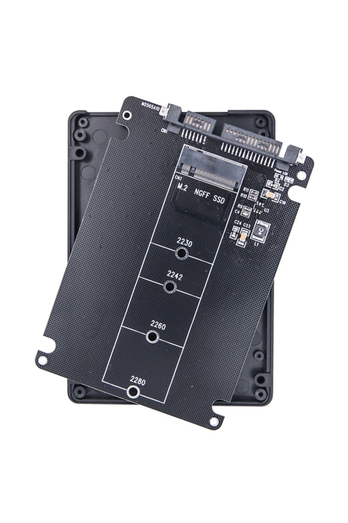 Choice-Cased Adapter Card M.2 Ngff Ssd To Sata3 External Hard Drive Box 6gbps Converter Adapter Card Dual-u 1