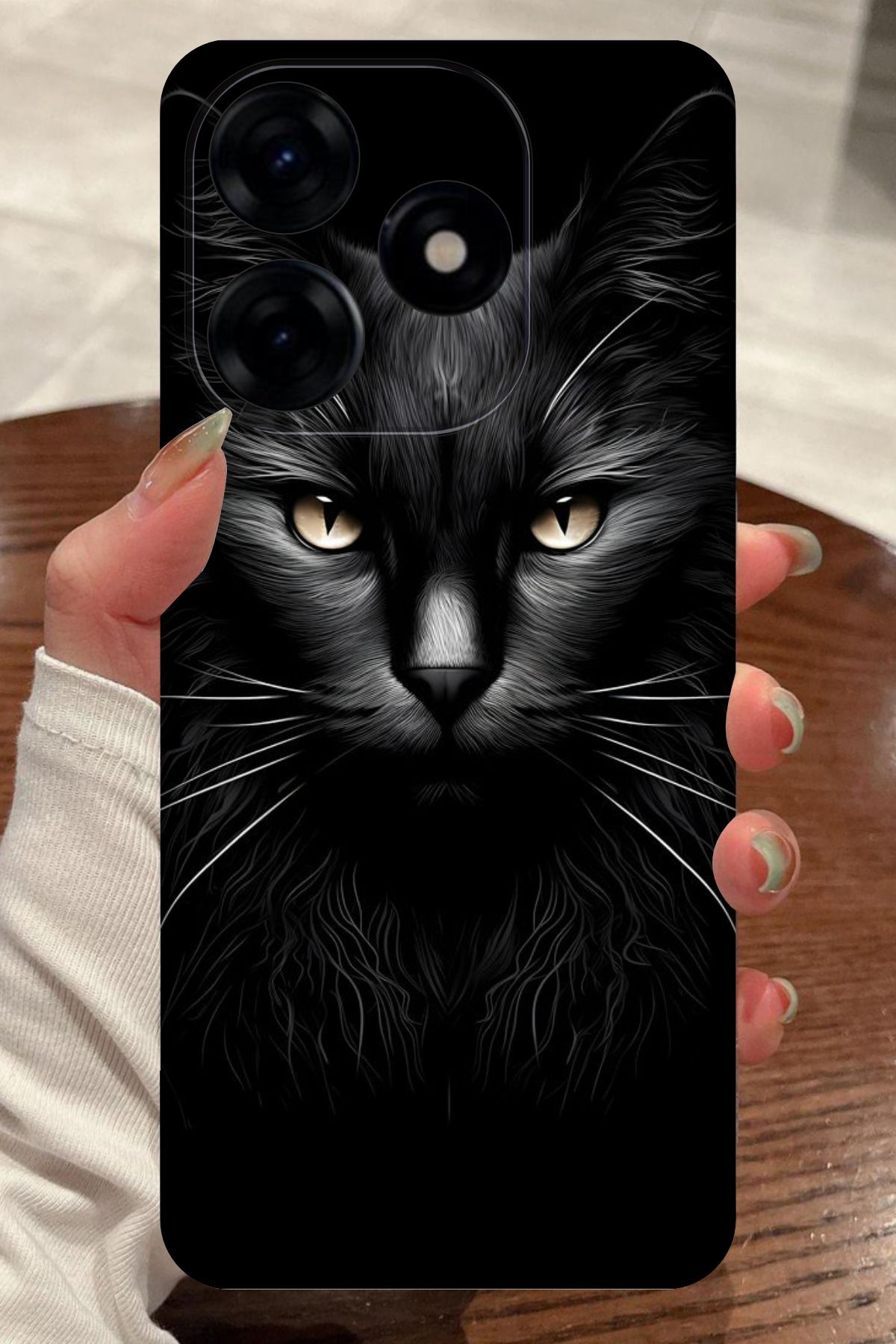 realme C63 Uyumlu Kedi Desenli Kamera Korumalı HD Baskılı Silikon Kılıf