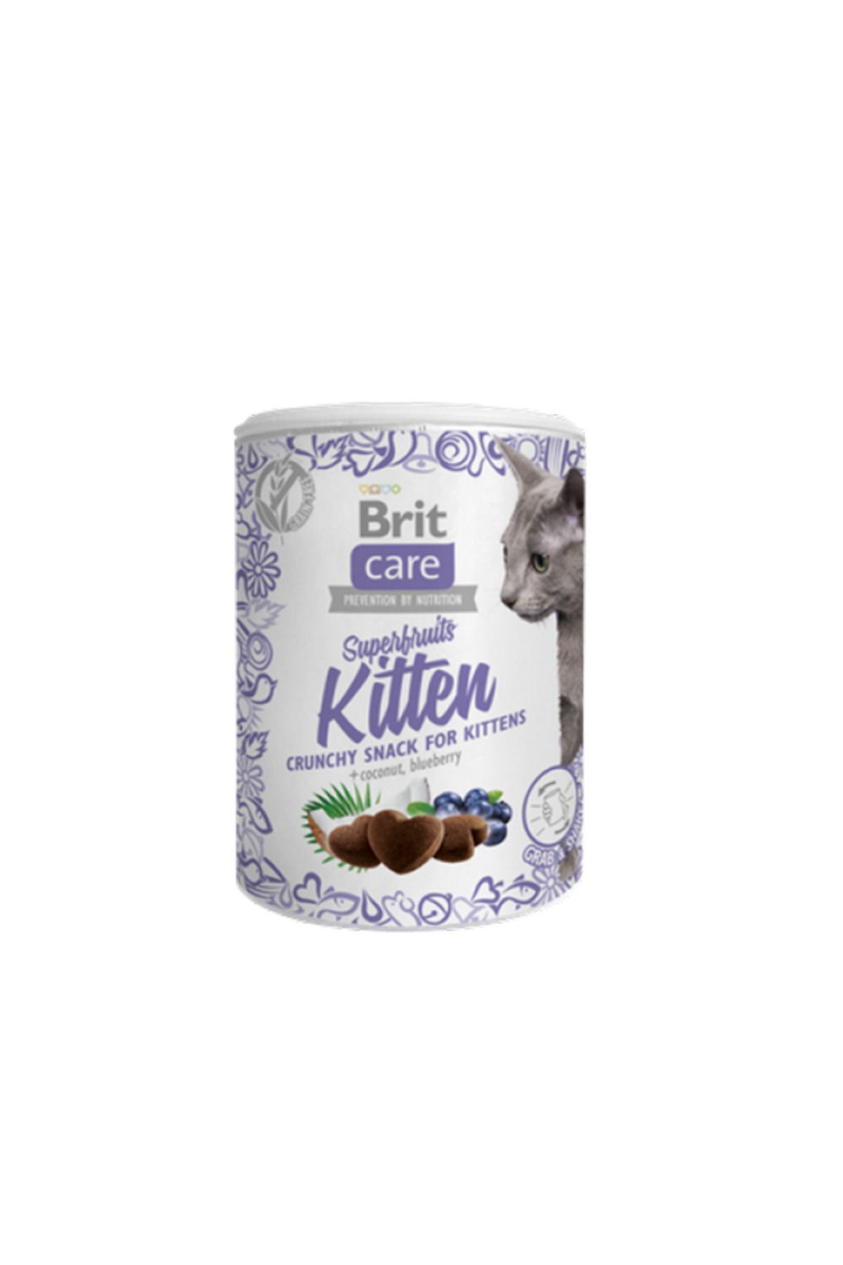 Brit Care 100 gr X 6 ADET Hindistan Cevizli Ve Yabanmersinli, Tahılsız, Kıtır Yavru Kedi 673143