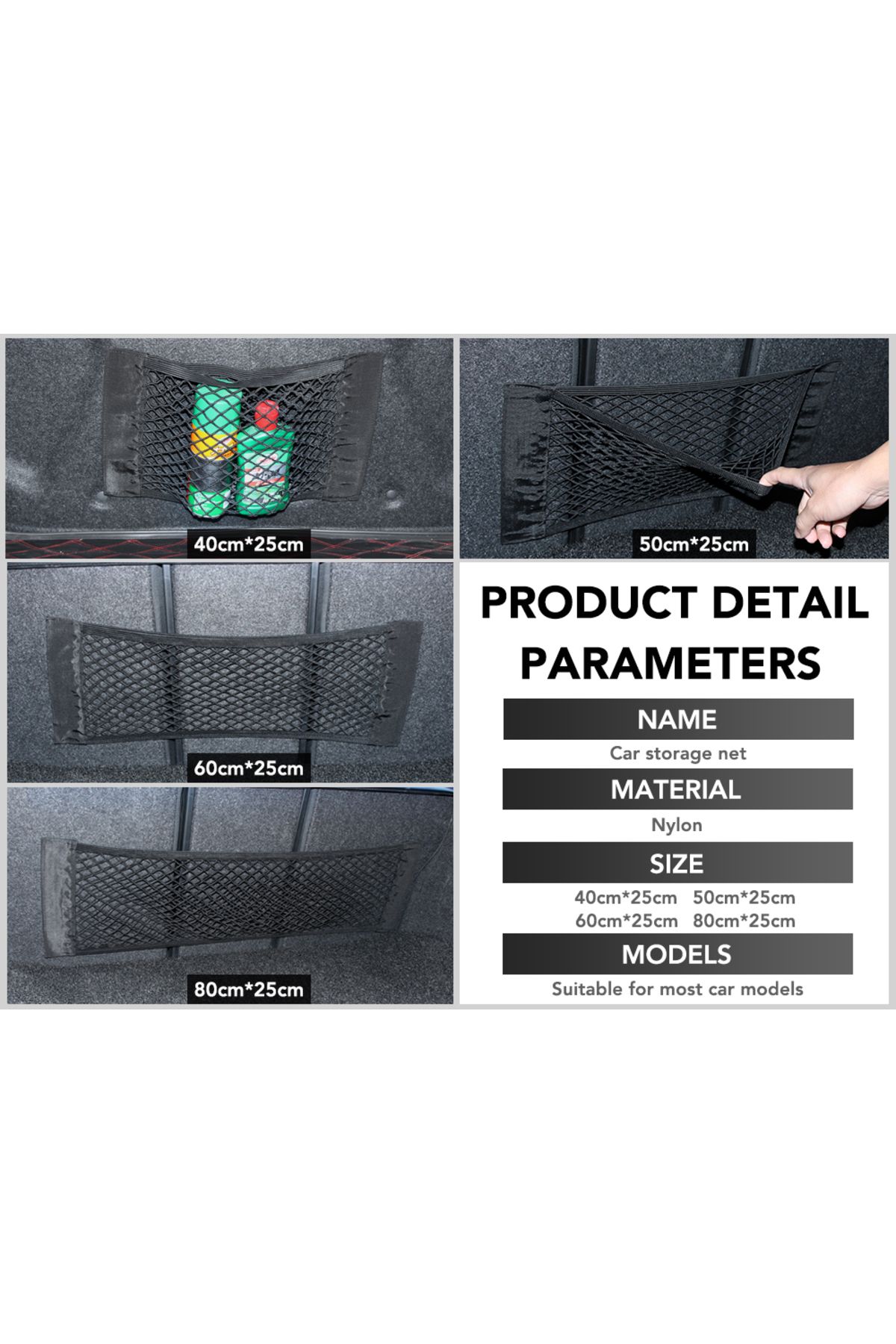 Choice-Car Trunk Box Storage Bag Net for Peugeot 206 207 208 307 308 2008 3008 407 5008 807 for Citroen ... 6
