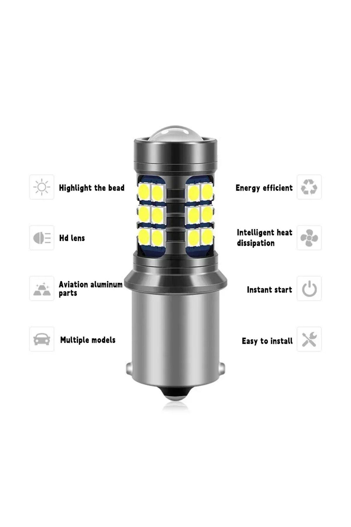 Choice-2pcs LED Backup Light Reverse Lamp Canbus Accessories For para Seat Leon MK1 1 M 2 MK2 1999-2012 ... 2