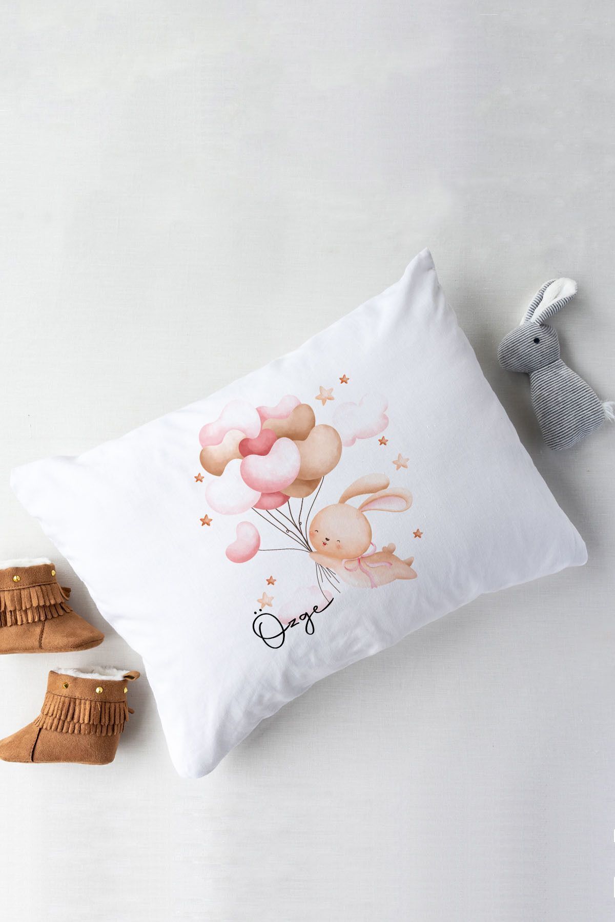 Lilabio %100 Organik Isme Özel Isimli 10lu Hastane Çıkışı Tavşan fotoğrafı 3 (önizleme)