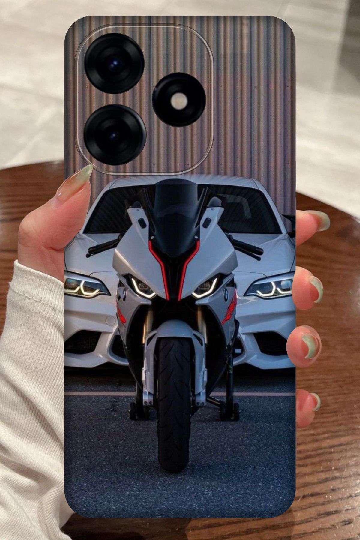 realme C63 Uyumlu BMW Araba Desenli Kamera Korumalı HD Baskılı Silikon Kılıf