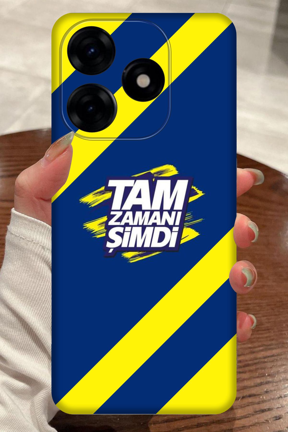 realme C63 Uyumlu Futbol Takımı - Tezahurat Desenli Kamera Korumalı HD Baskılı Silikon Kılıf