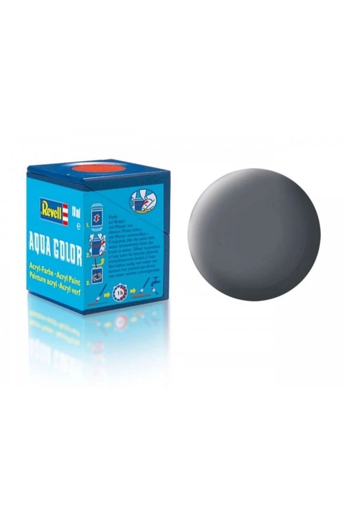 Finetoo Çocuk Aqua Color Gunship Grey - Usaf - Mat Boya - 18 ml