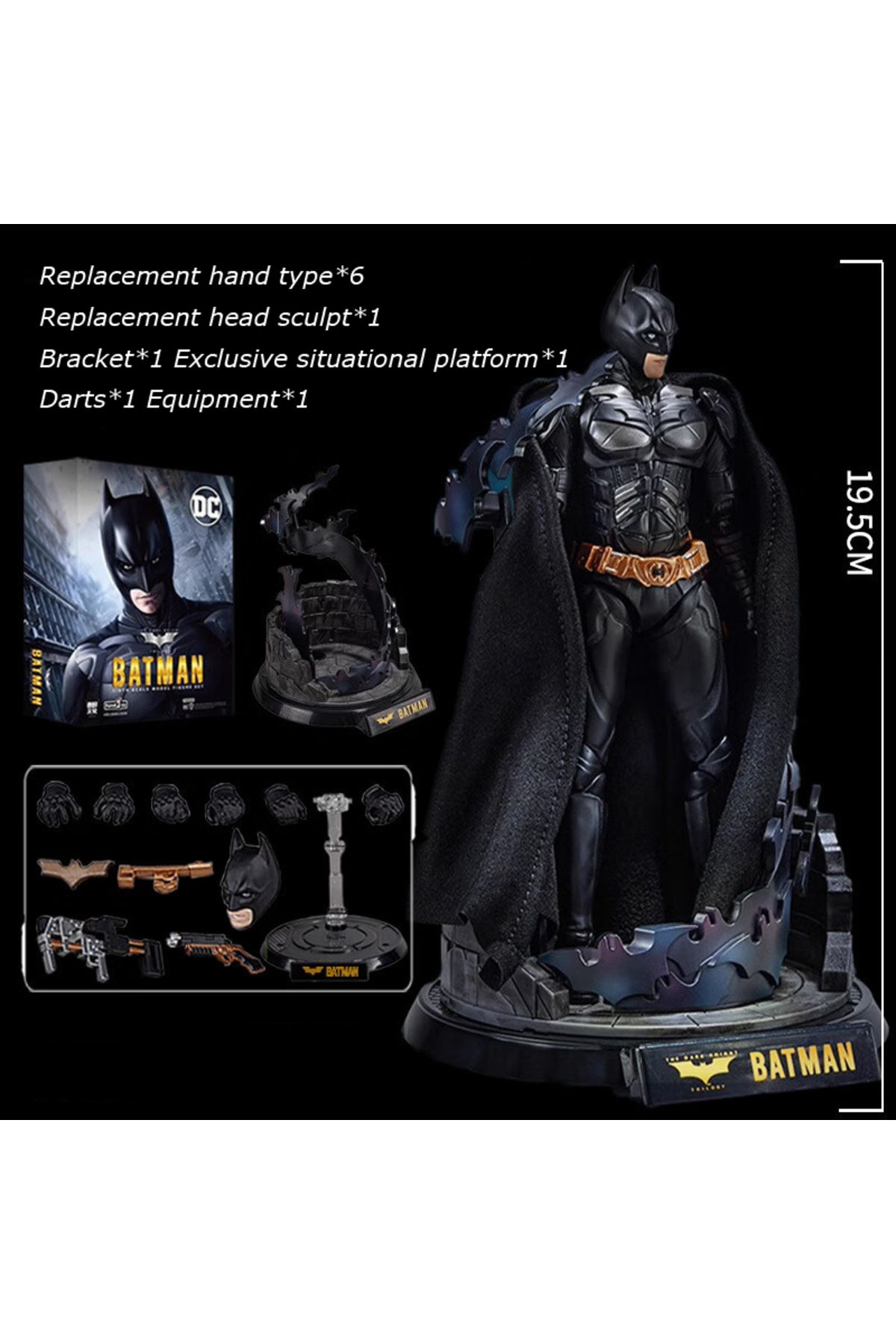 Choice-Dc2001 Fondjoy Genuine Model Dc Batman Deluxe Edition Package 1/9 Scale Action Figure Action Model C 1