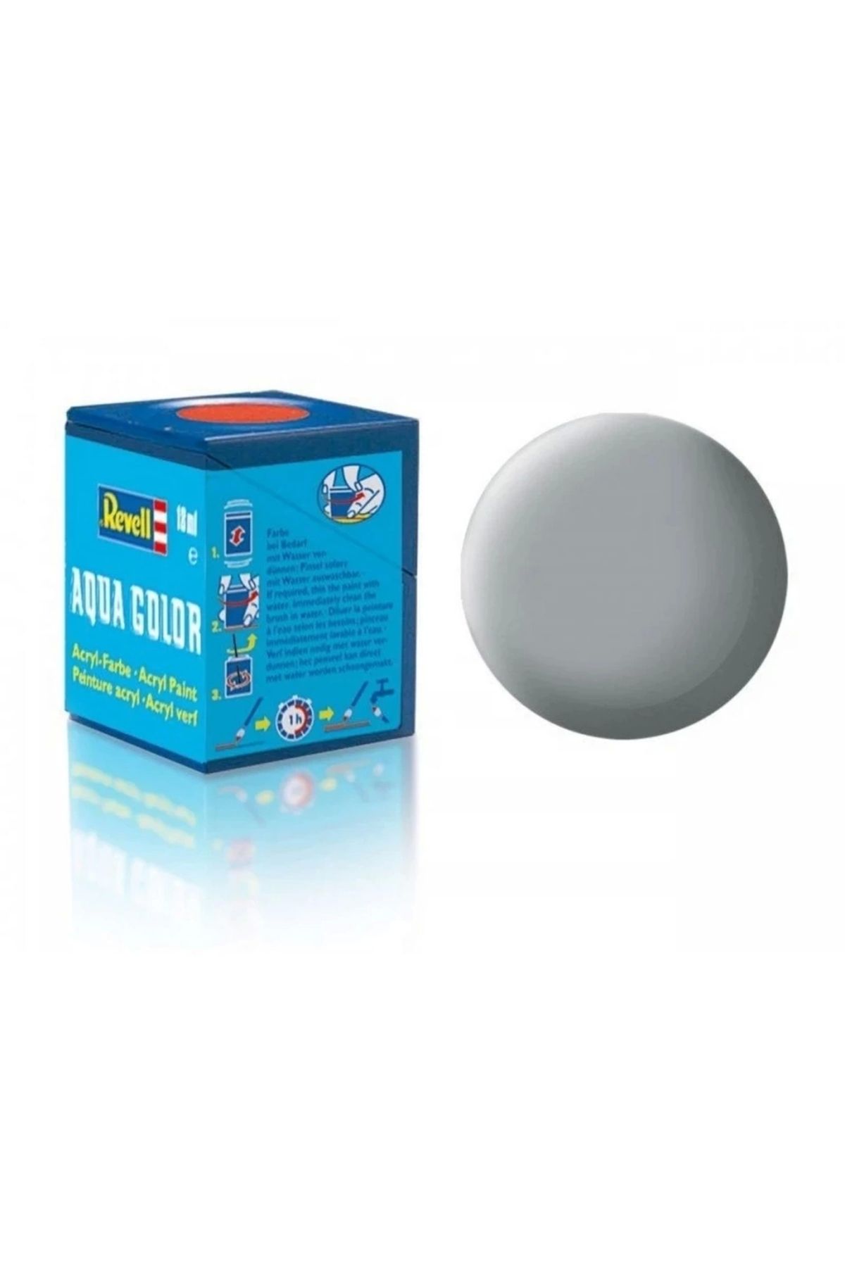 KdrElektronik Çocuk Aqua Color Light Grey - Mat Boya- 18 ml