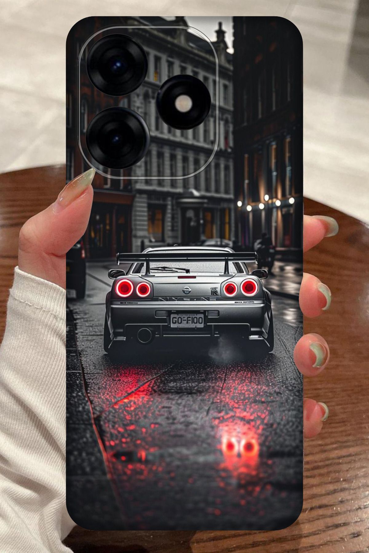 realme C63 Uyumlu Nissan GTR Desenli Kamera Korumalı HD Baskılı Silikon Kılıf