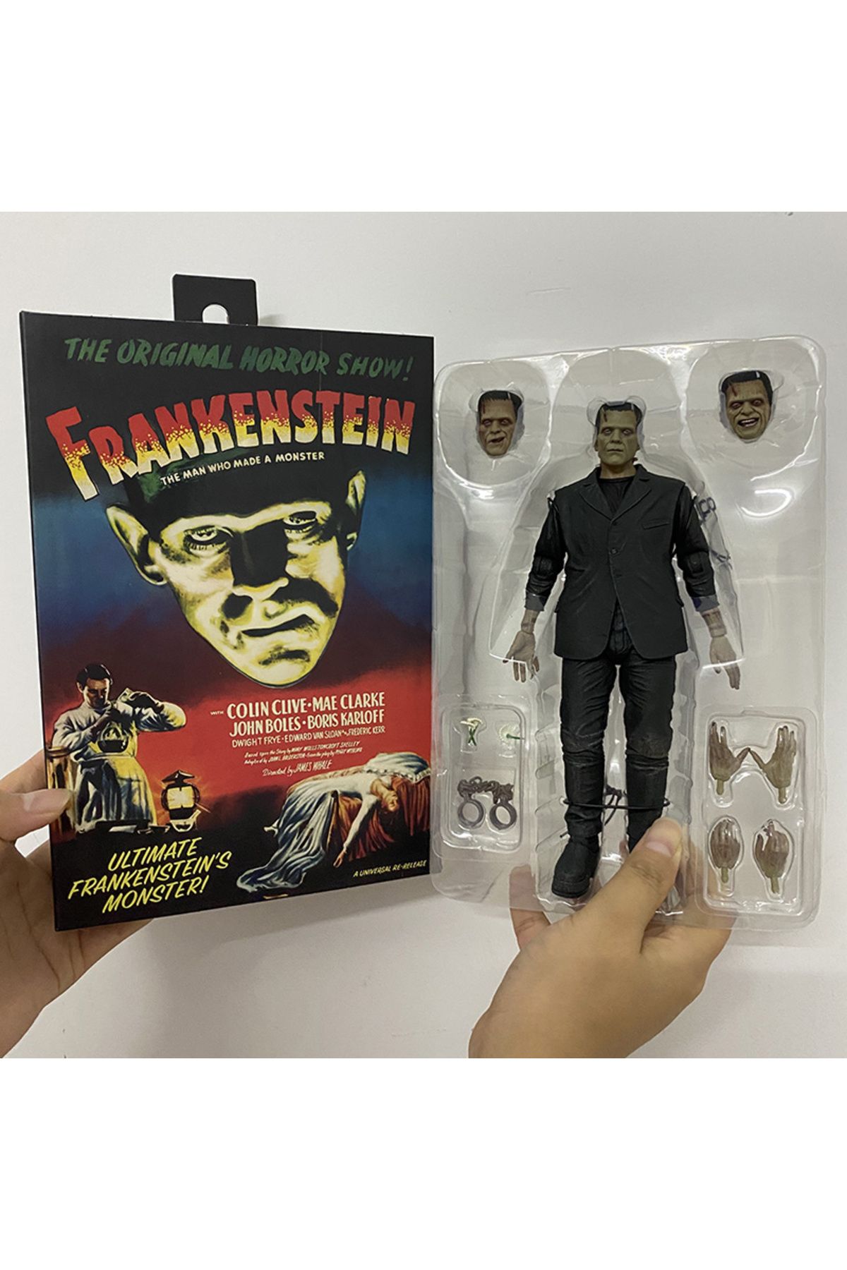 Choice-With Box Neca Frankenstein Action Figure Mary Shelley's Film 1931 Movie Collection Model Toy Doll Bi 5