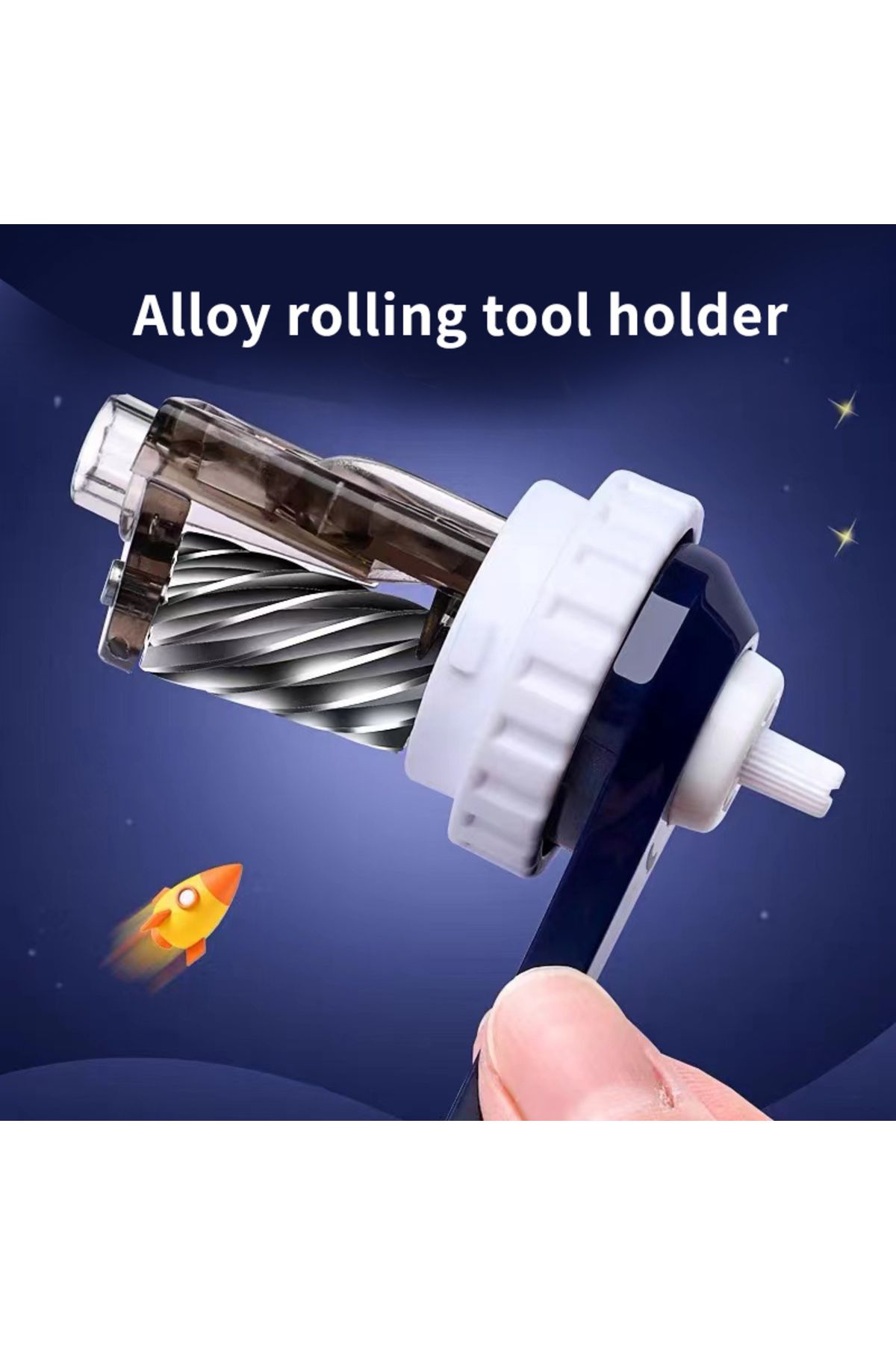 Choice-1Pcs Student Cartoon Hand Sharpener Astronaut Shape Sharpener Automatic Pencil Sharpener 5