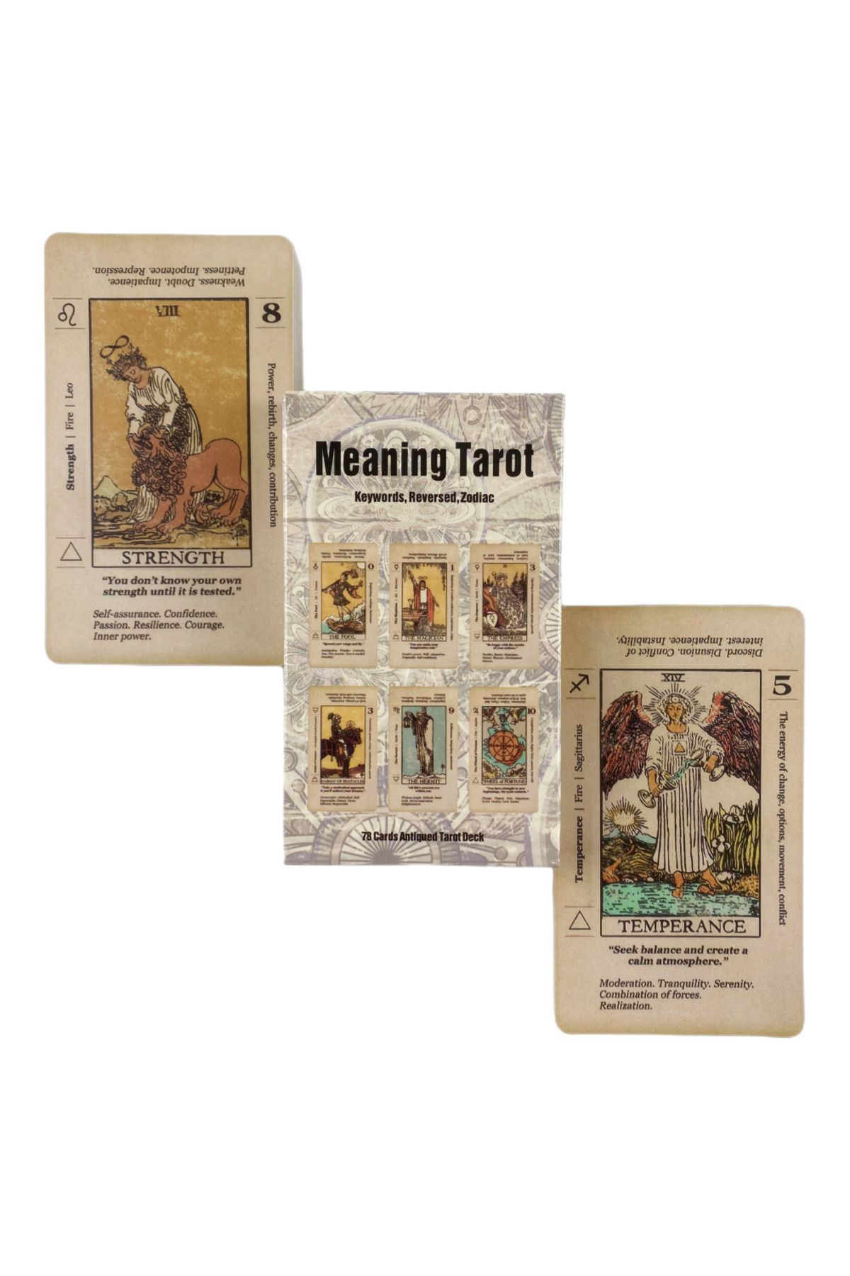 Choice-386 Meaning Tarot Card With Meaning On Them Beginner Tarot Keyword Antiqued Tarot Deck Learn Tarot 7 1