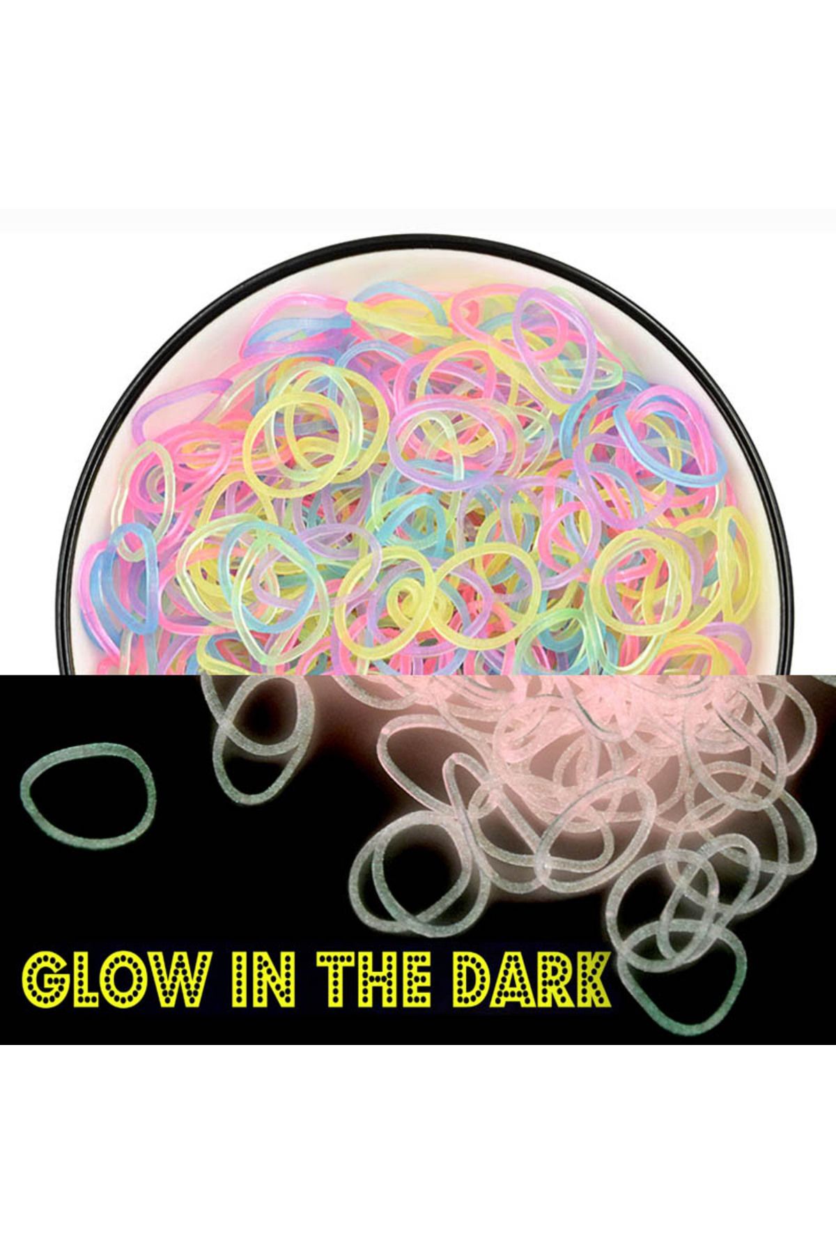 Choice-6 Nice! 600 Pcs Loom Rubber Bands Bracelet For Kids Or Hair Rainbow Rubber Loom Bands Make Woven Br. 1