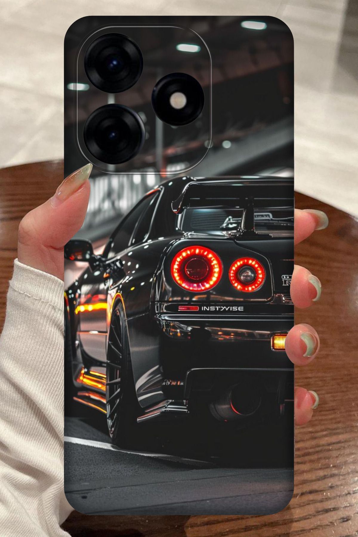 realme C63 Uyumlu Nissan GTR Desenli Kamera Korumalı HD Baskılı Silikon Kılıf