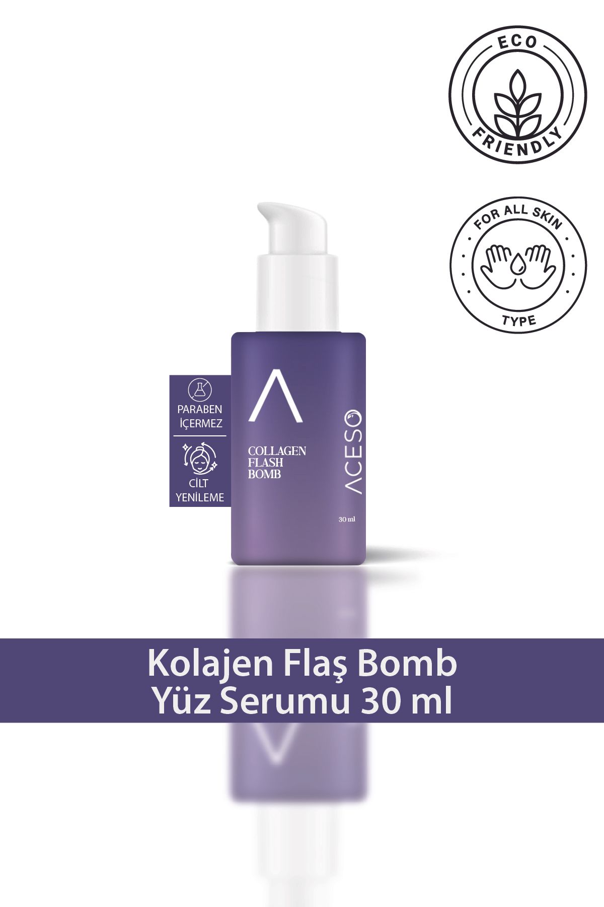 Aceso Cosmetics Collagen Flash Bomb Yüz Serumu 30 ml