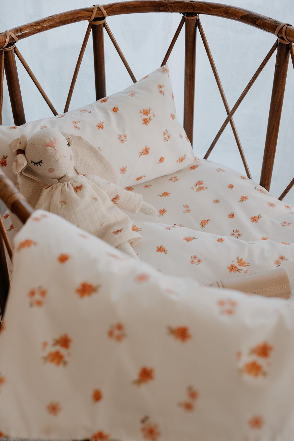 TBA COLLECTION Park Yatak Nevresim Takımı (80X110) | Peachy Flowers fotoğrafı 4 (önizleme)