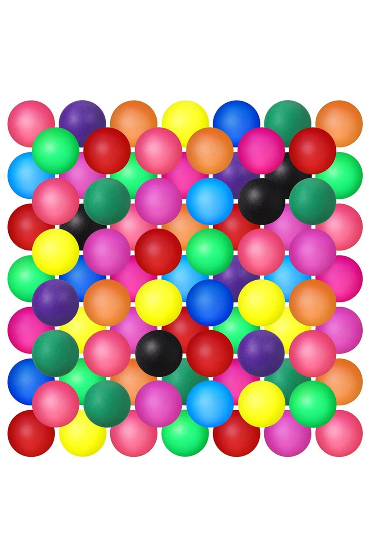 Choice-50pcs 50 Pcs /pack Colorful Ping Pong Balls 40mm Frosted Mixed Colors Entertainment Table Tennis Bal 1