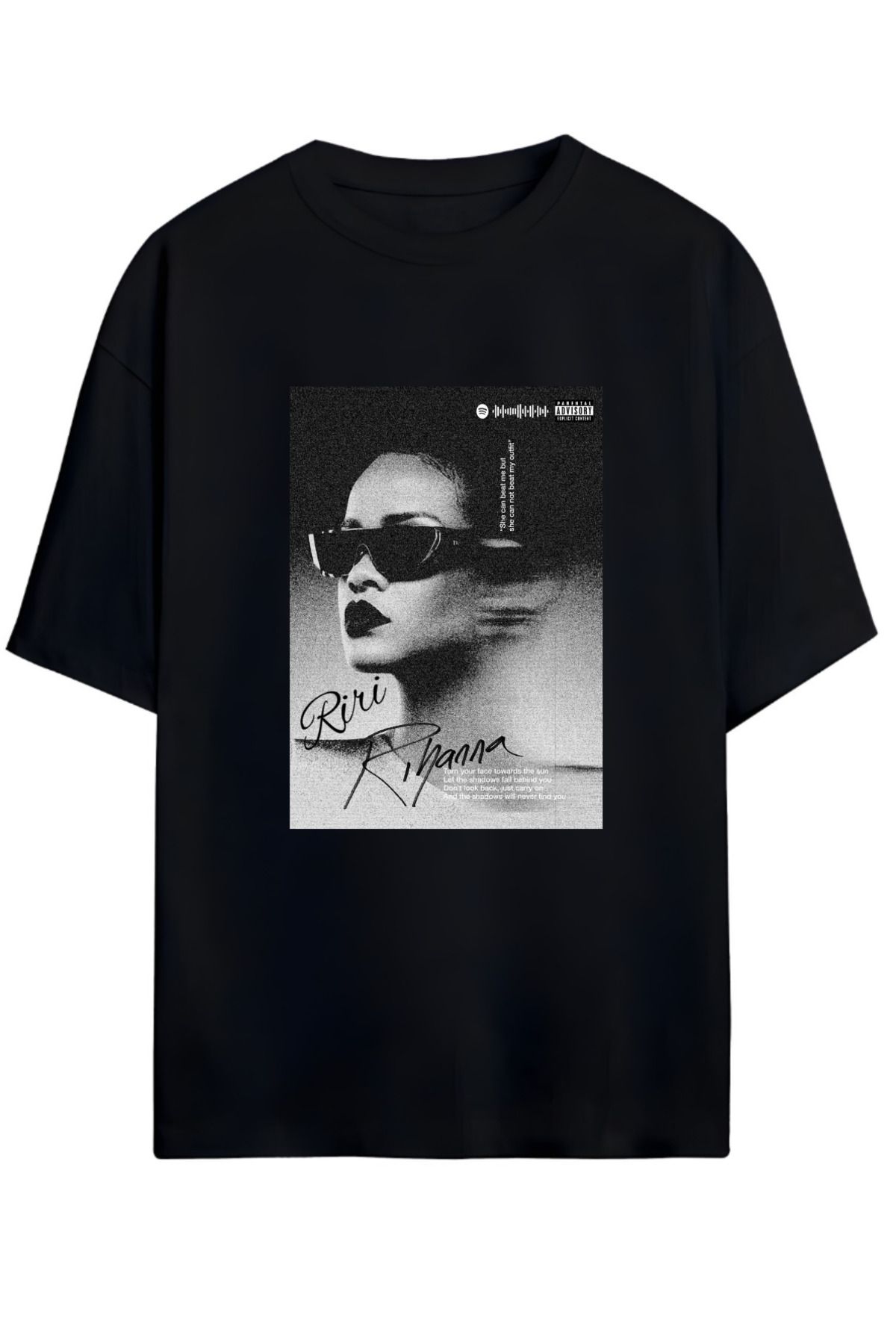 MAGORS RIHANNA TASARIMLI UNISEX YENİ SEZON OVERSIZE PAMUKLU  T-SHIRT