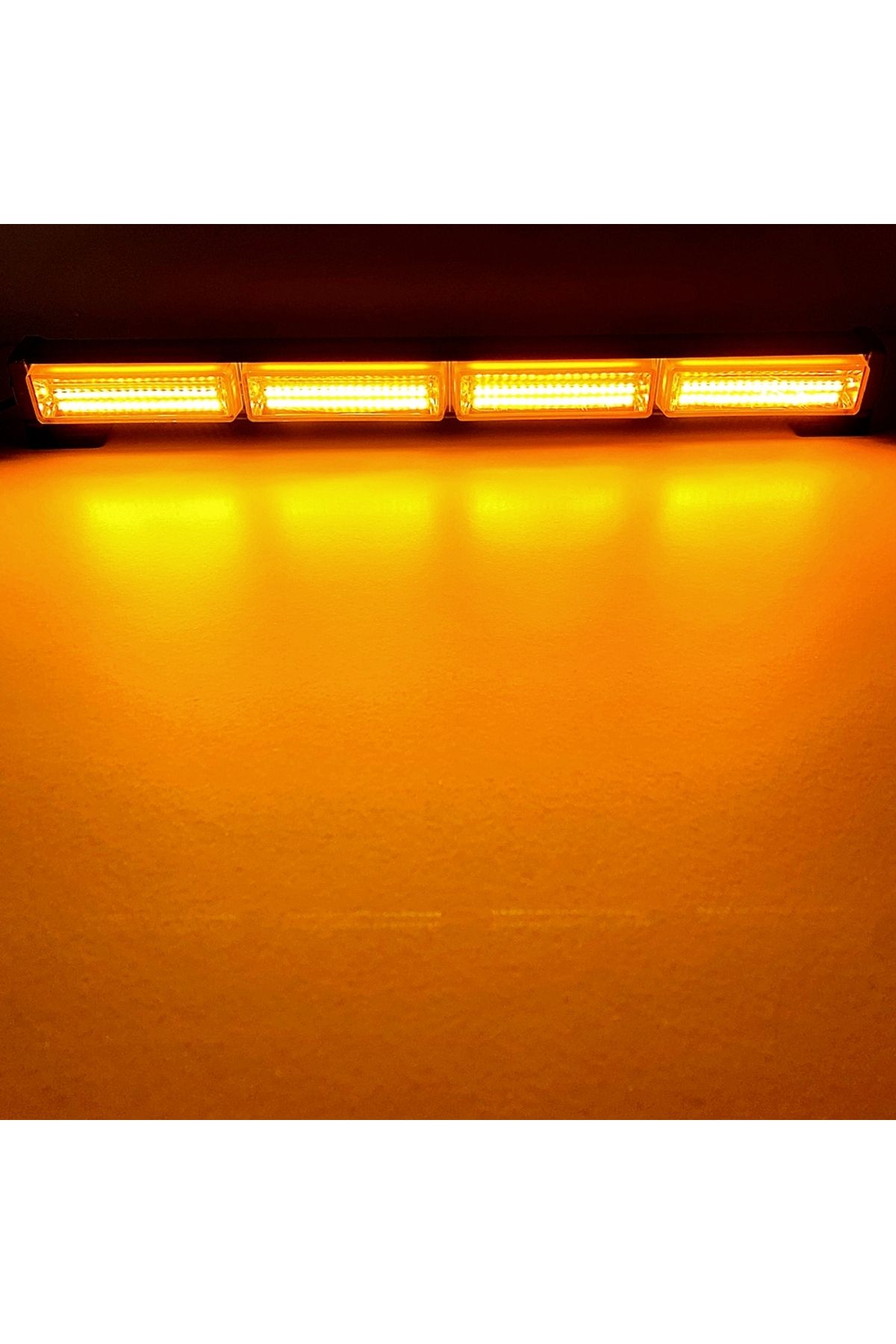 Choice-Yellow Cob Police Signal Light Led Traffic Adviser Car Emergency Warning Strobe Lights Bar Yellow Re 1