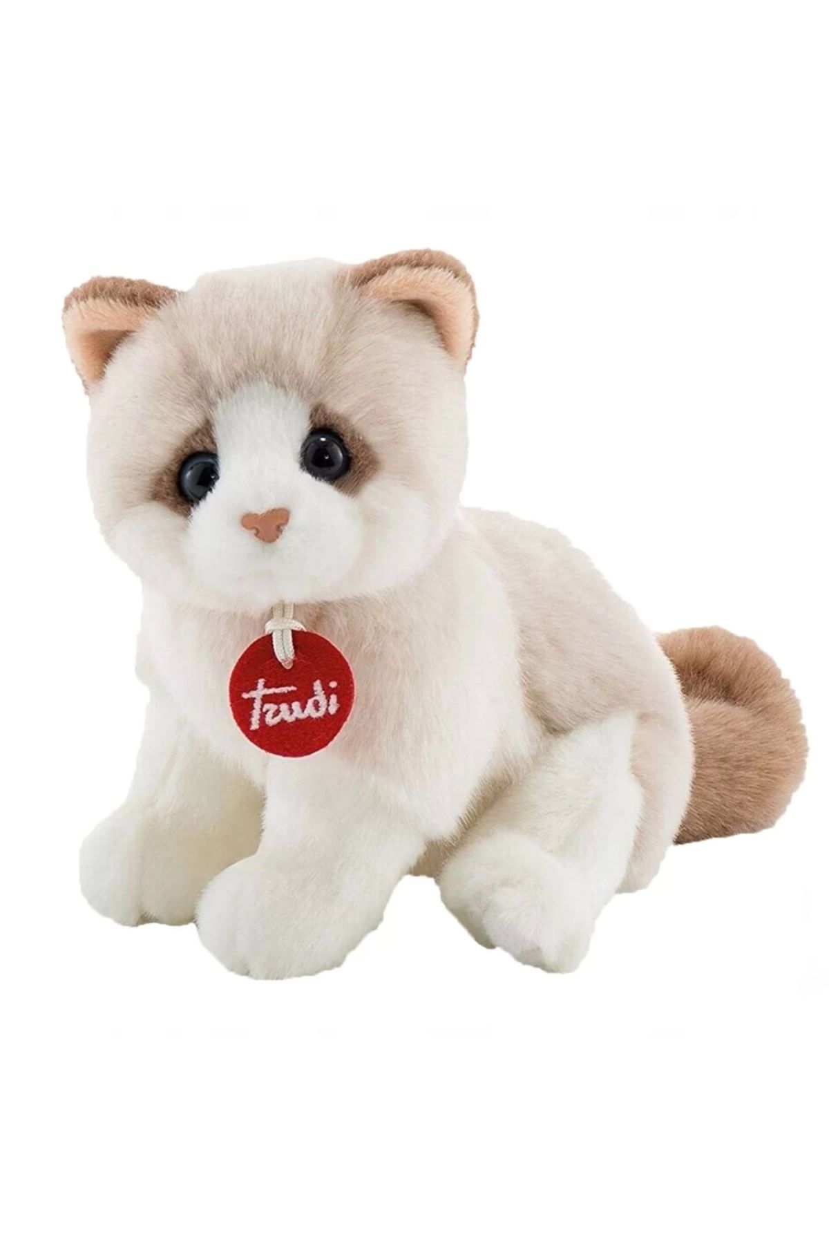 Basic Fun Çocuk Trudi Kitty Peluş Beyaz Bej Kedi 20 cm