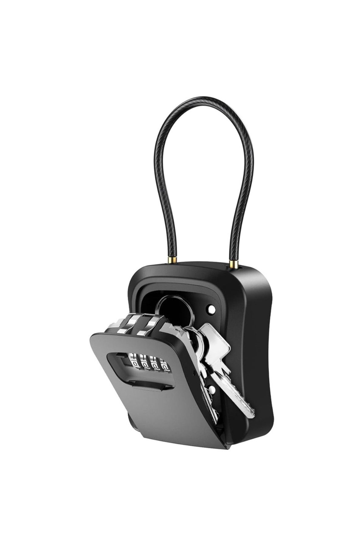 Choice-Black Large Key Lock Box For Outside 4-digit Code Security Safe Box With Extra Large Space For House 1