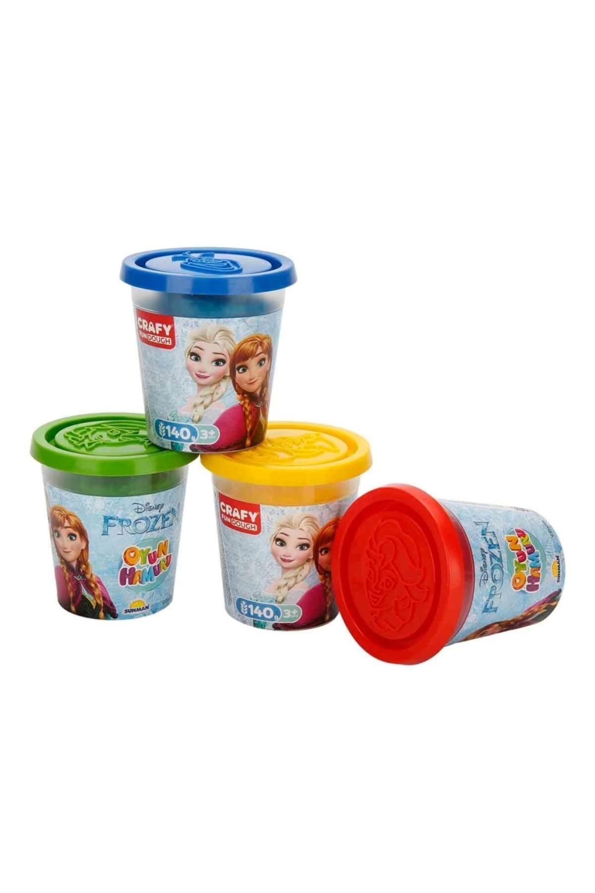 Basic Fun Çocuk Frozen 4'lü Oyun Hamuru 560 gr