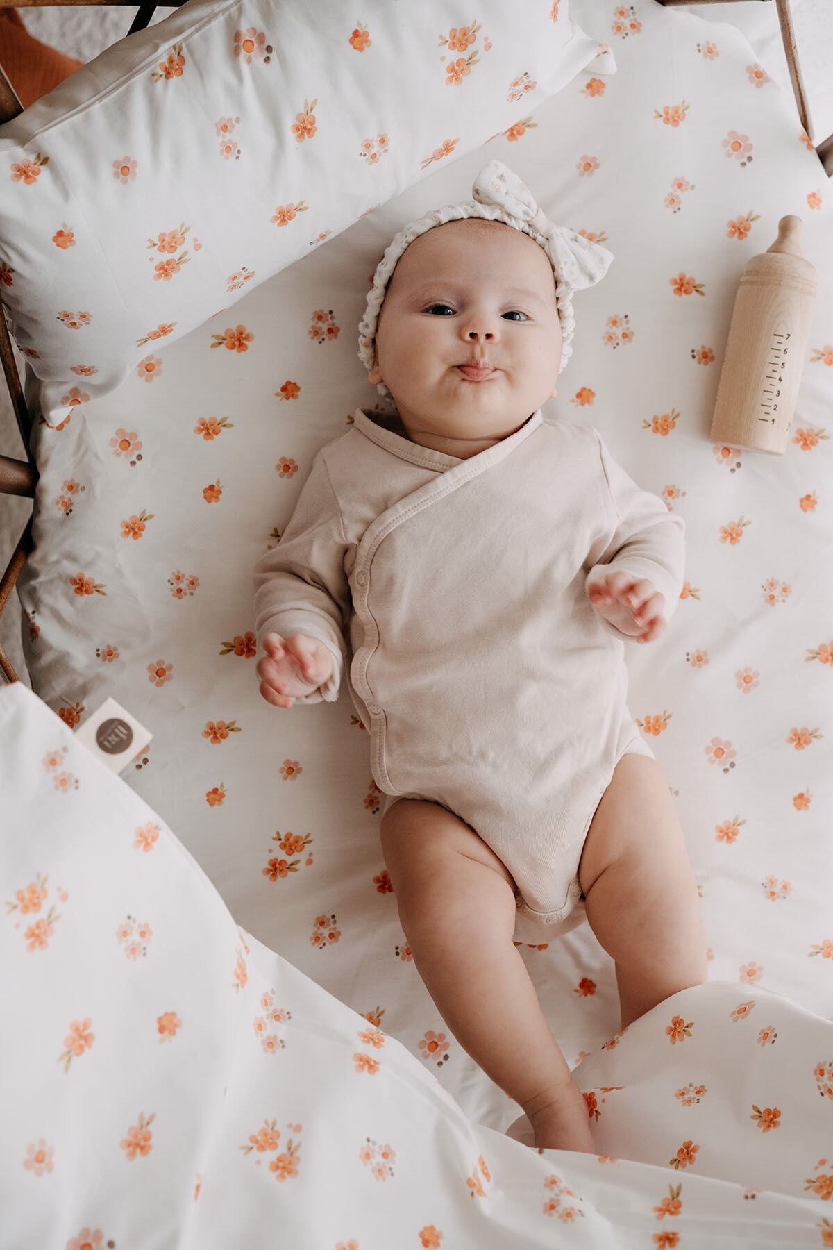 TBA COLLECTION Park Yatak Nevresim Takımı (80X110) | Peachy Flowers fotoğrafı 5 (önizleme)