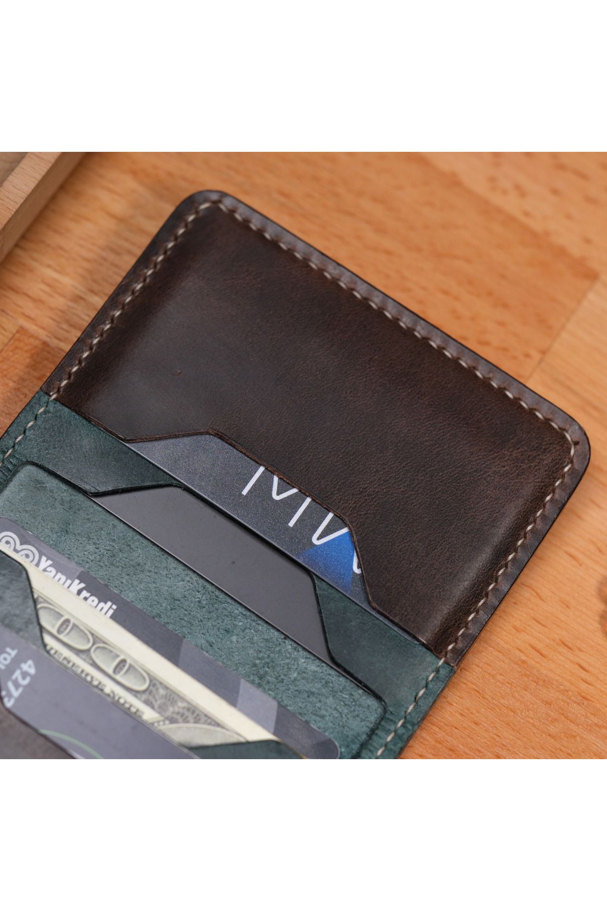 کیف پول مردانه و زنانه چرمی BIFOLD شخصی V2 MINI ممتاز دست ساز shop