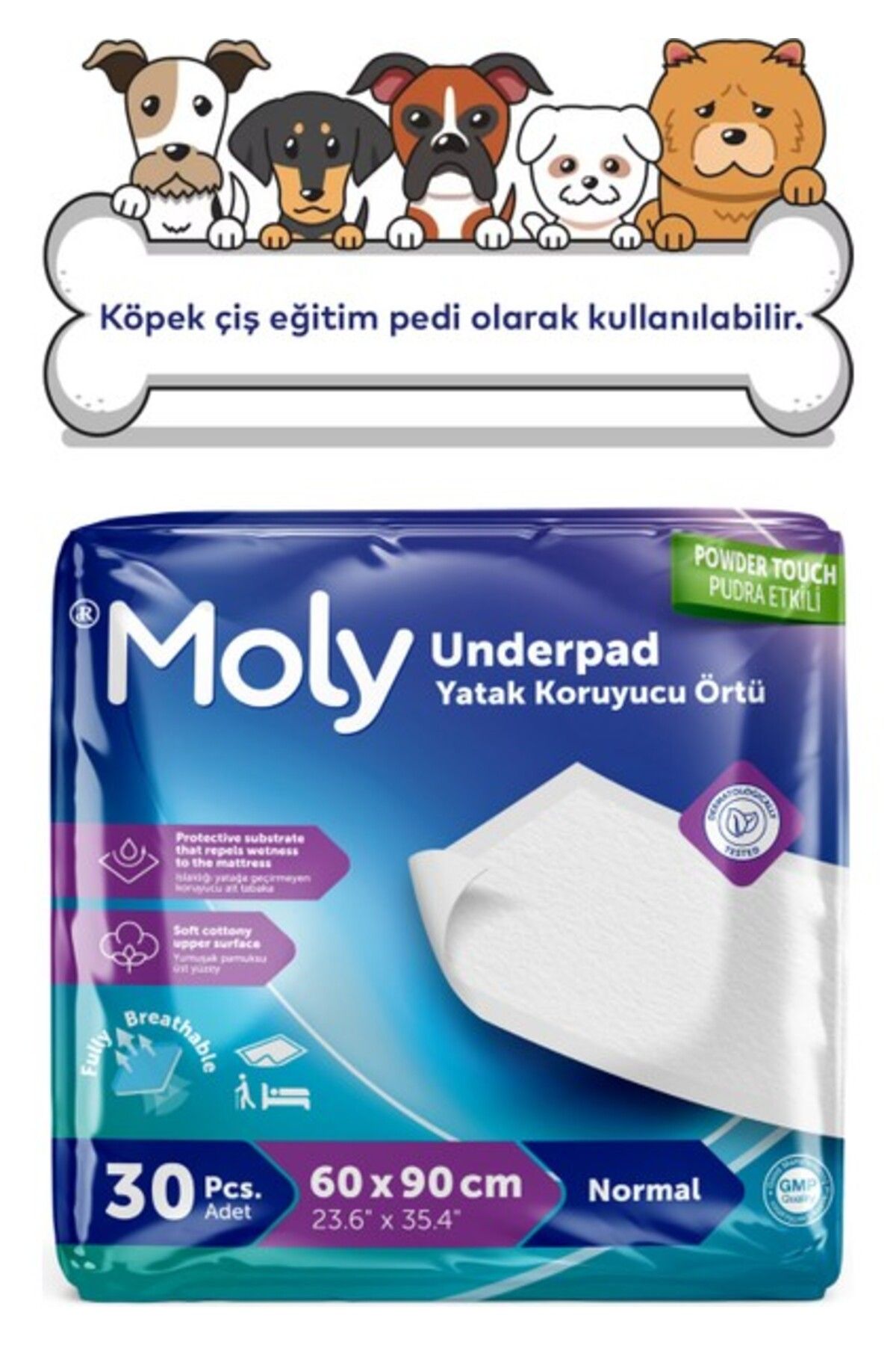 Orqinel Moly Köpek Çiş Eğitim Pedi 30'lu