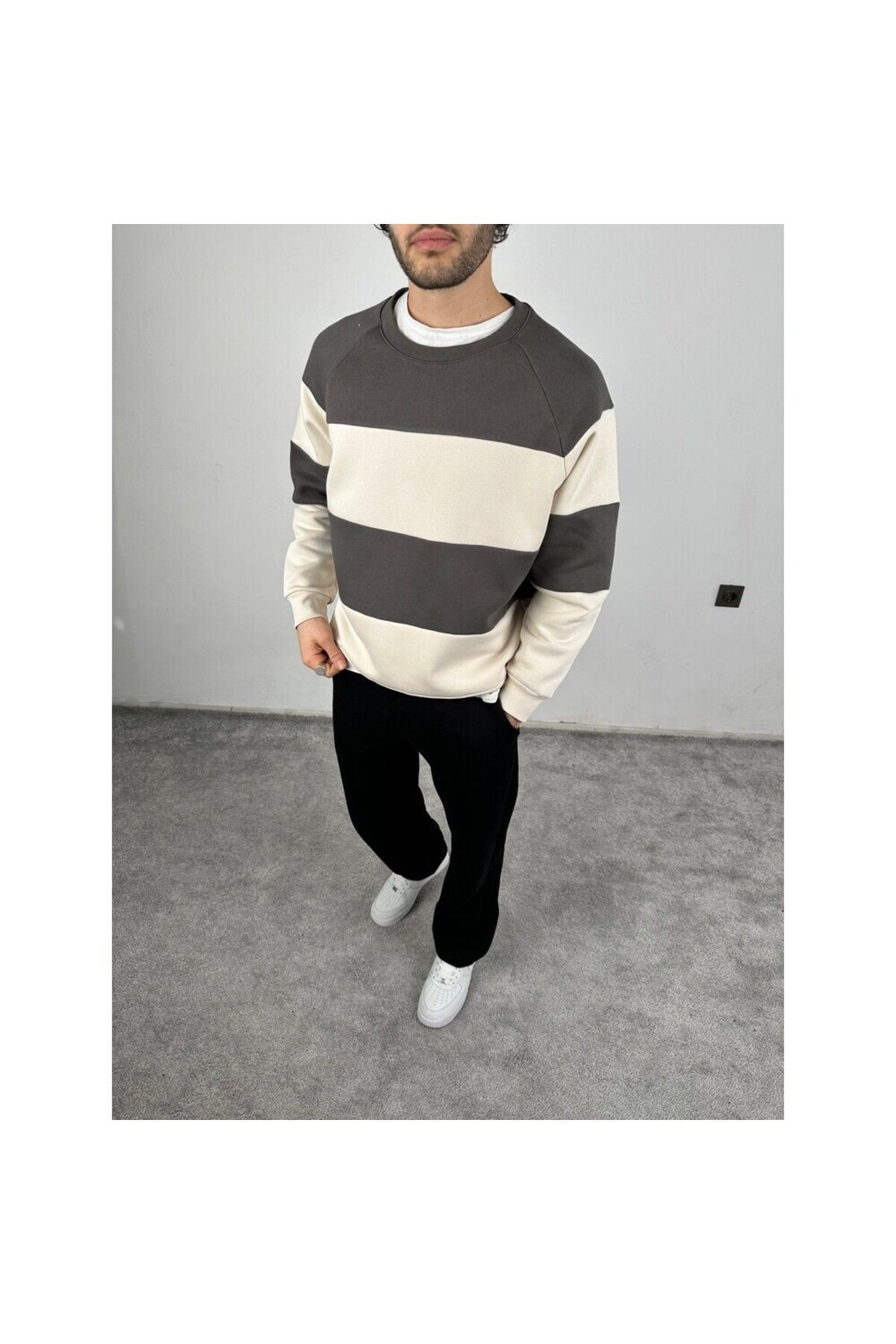 MODA Parçalı oversize sweatshirt