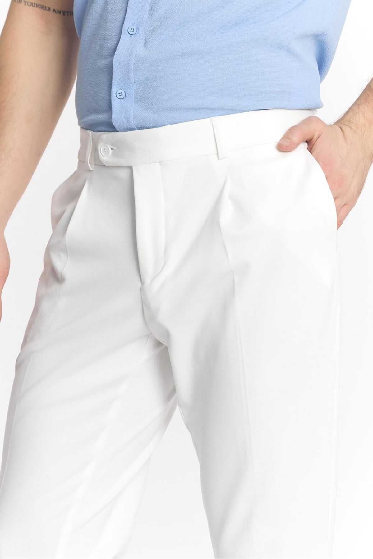 Savira-Men's Slimfit Knitted Cotton Trousers - Single Ball, New Season 3