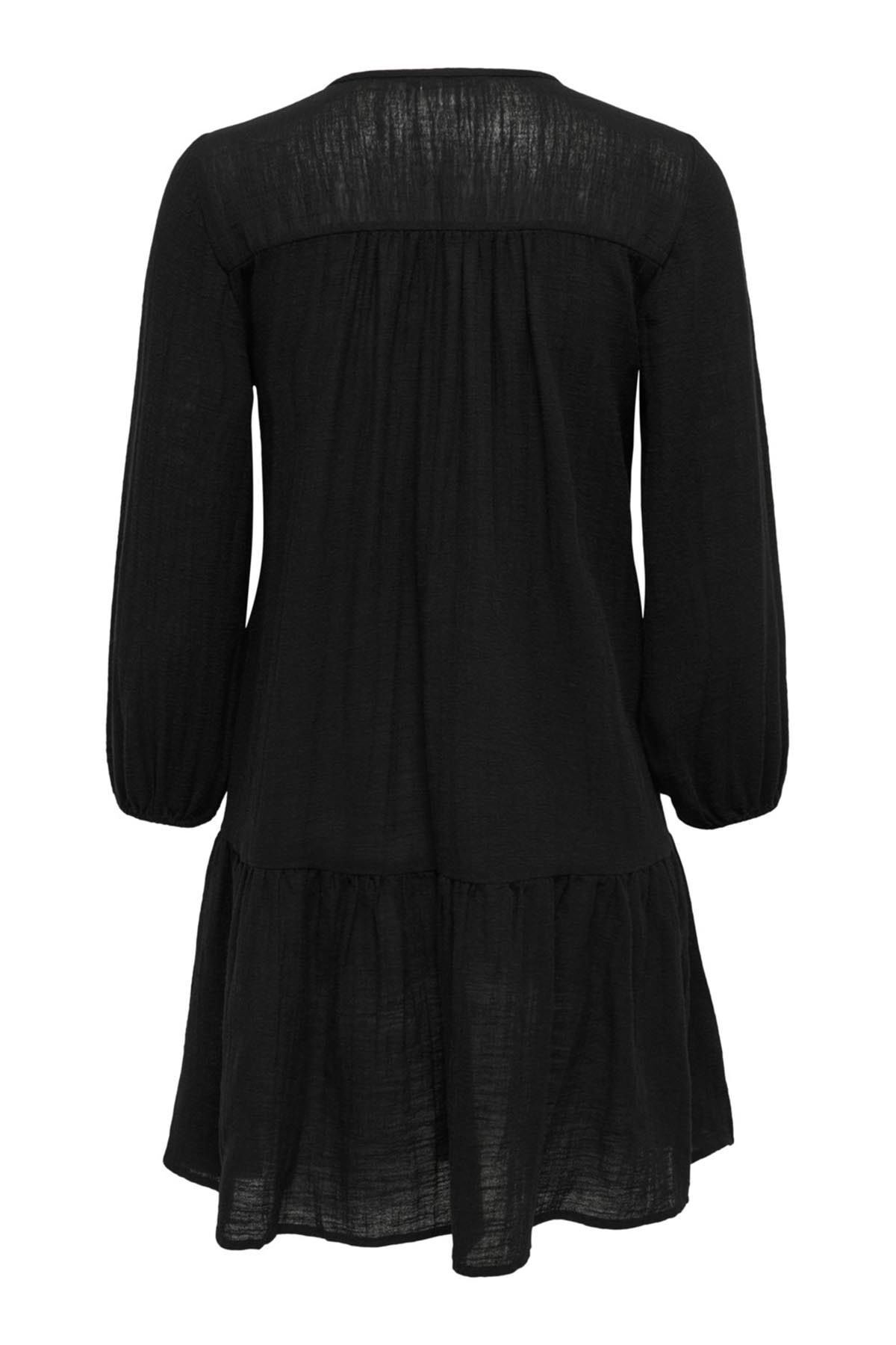 ONLY-Women's Onlvinnie Regular Fit 100% Cotton Mini Dress 15219922 Black 7
