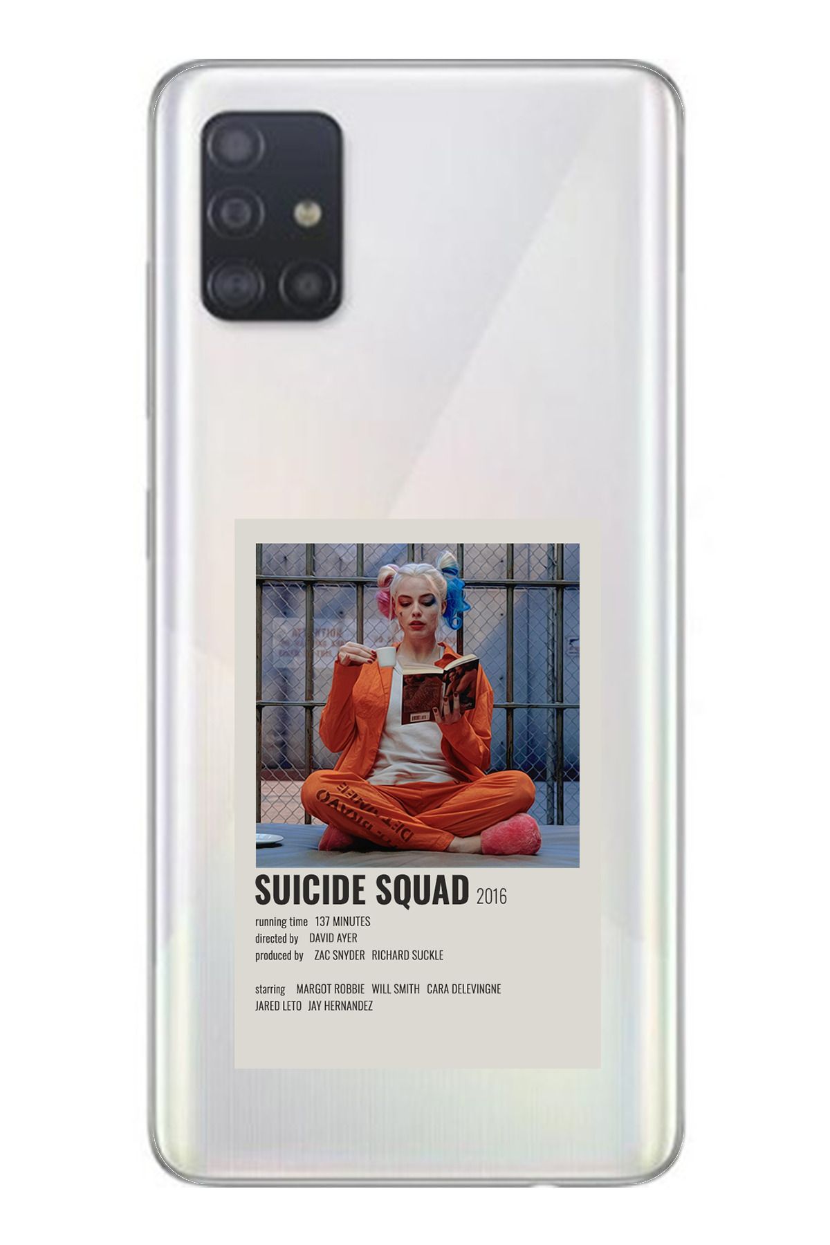 TechTree SAMSUNG Galaxy A51 Uyumlu Suicide Squad Tasarımlı Şeffaf Silikon Kılıf