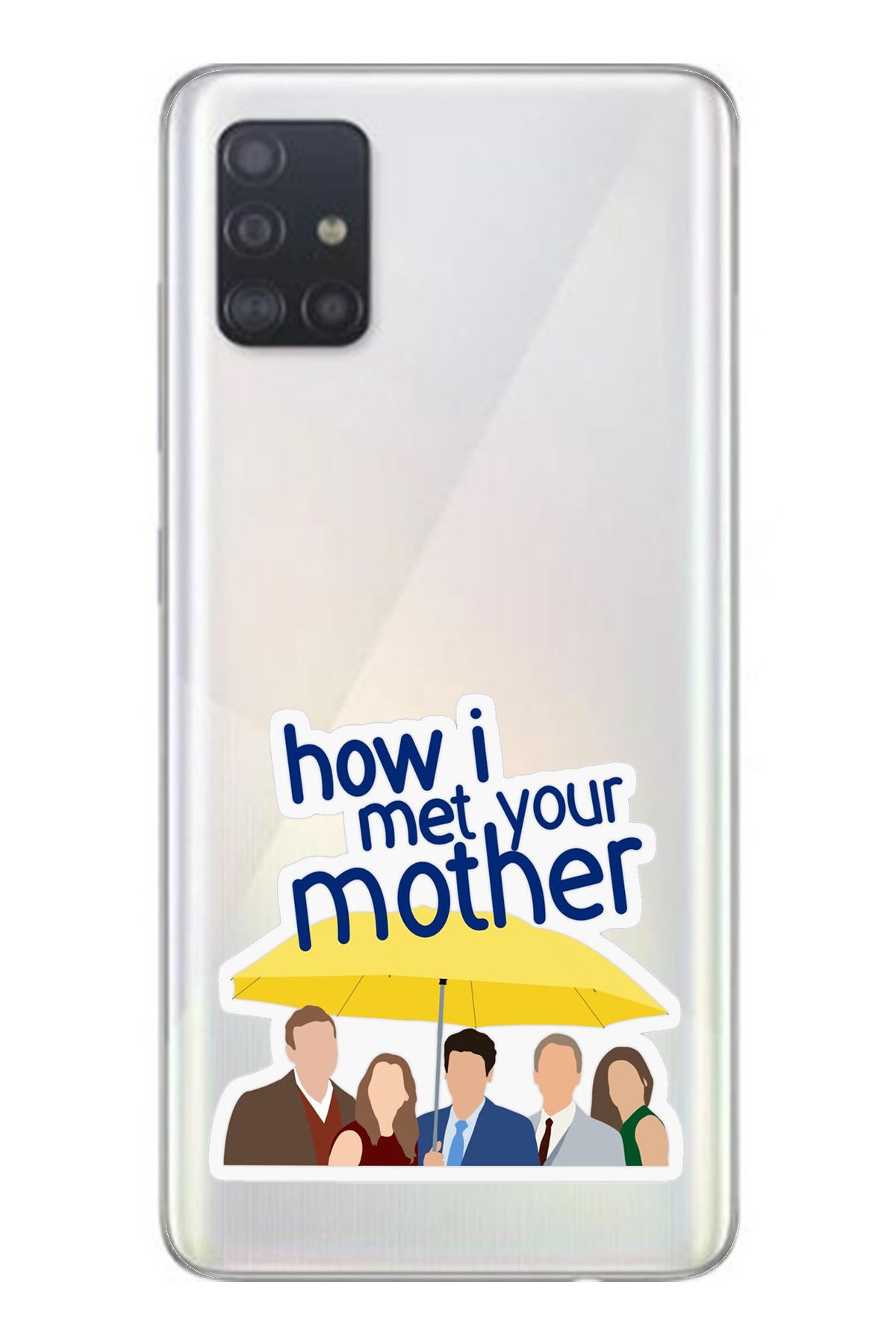 TechTree SAMSUNG Galaxy A51 Uyumlu How i met your mother Minimalist Tasarımlı Şeffaf Silikon Kılıf