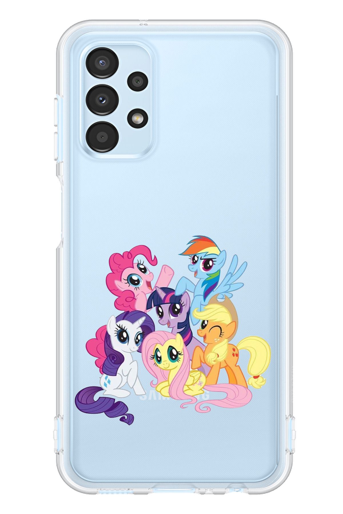 TechTree SAMSUNG Galaxy A13 Uyumlu My Little Pony: Arkadaşlık Sihirlidir Tasarım Şeffaf Silikon Kılıf