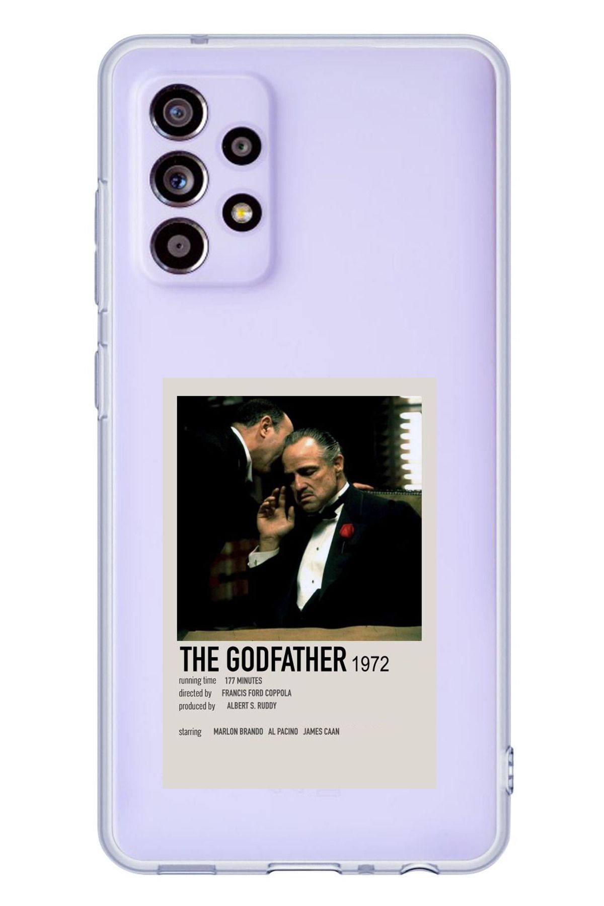 TechTree SAMSUNG Galaxy A52 / A52S Uyumlu The GodFather Baba Poster Tasarımlı Şeffaf Silikon Kılıf