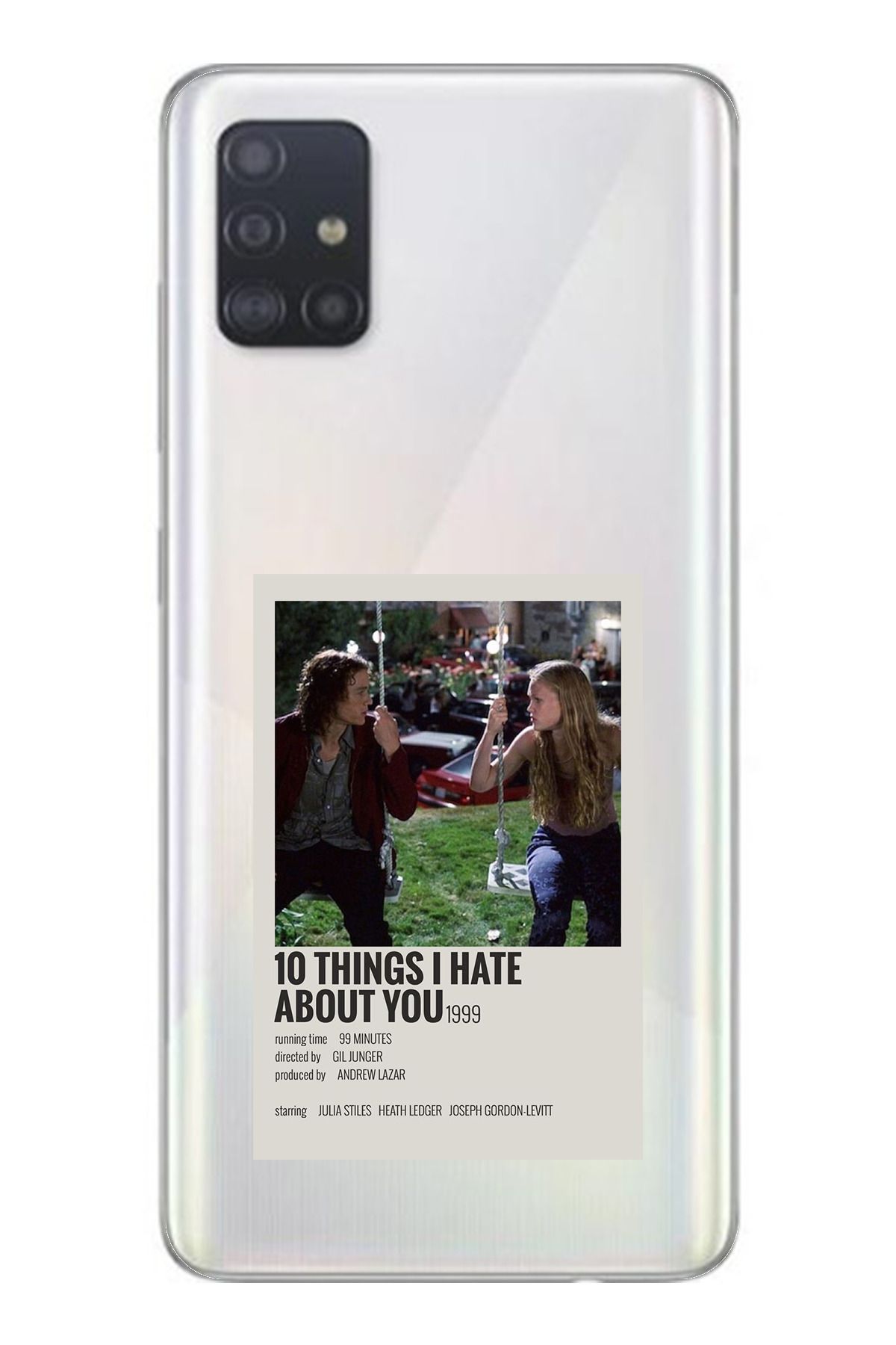 TechTree SAMSUNG Galaxy A51 Uyumlu 10 things i hate about you Tasarımlı Şeffaf Silikon Kılıf