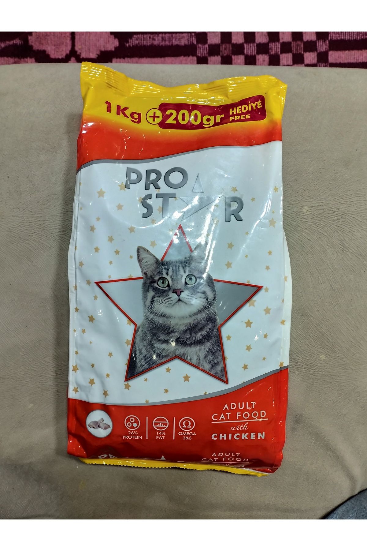 HERMOS KEDİ KURU MAMA 2400 GR 1200 X 2 PK TAVUKLU pro Star