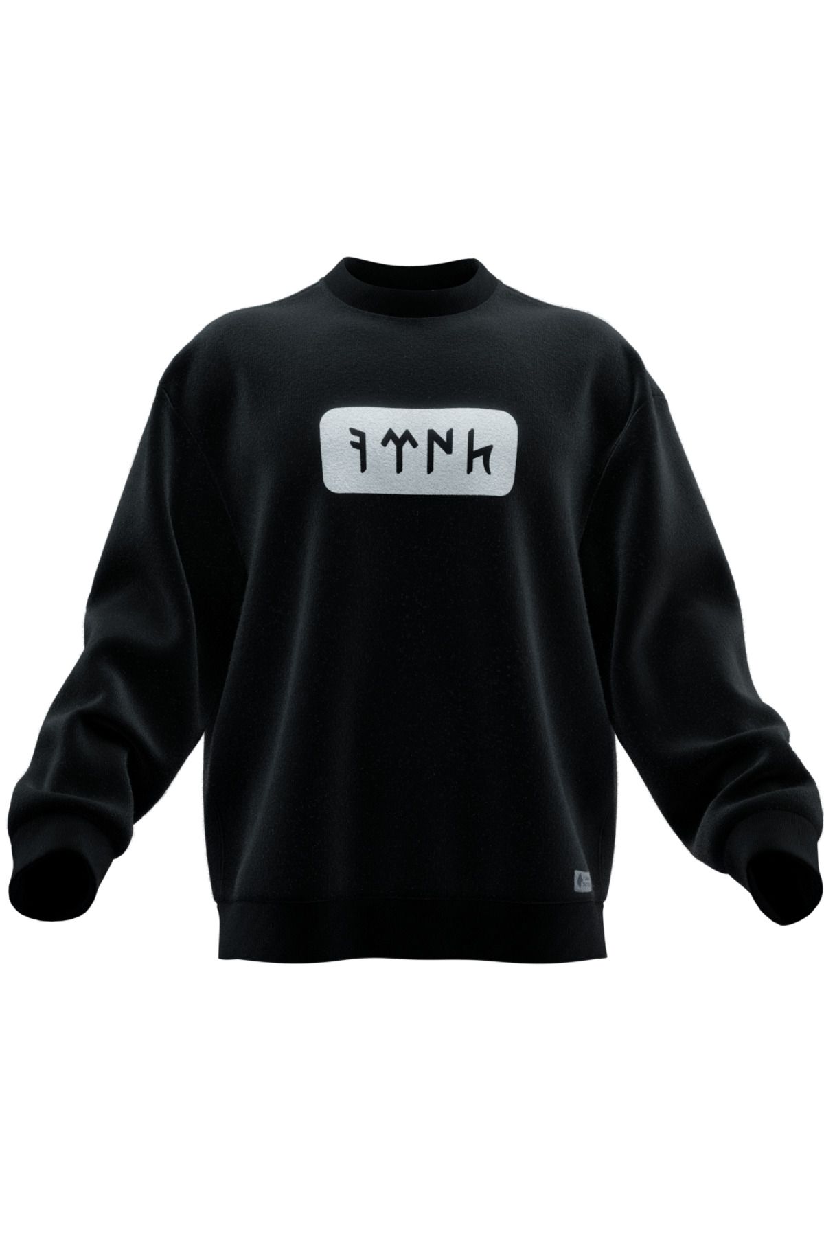 TURAN TACTICS Göktürkçe Türkv2 Tasarımlı Rahat Kalıp Unisex Sweatshirt