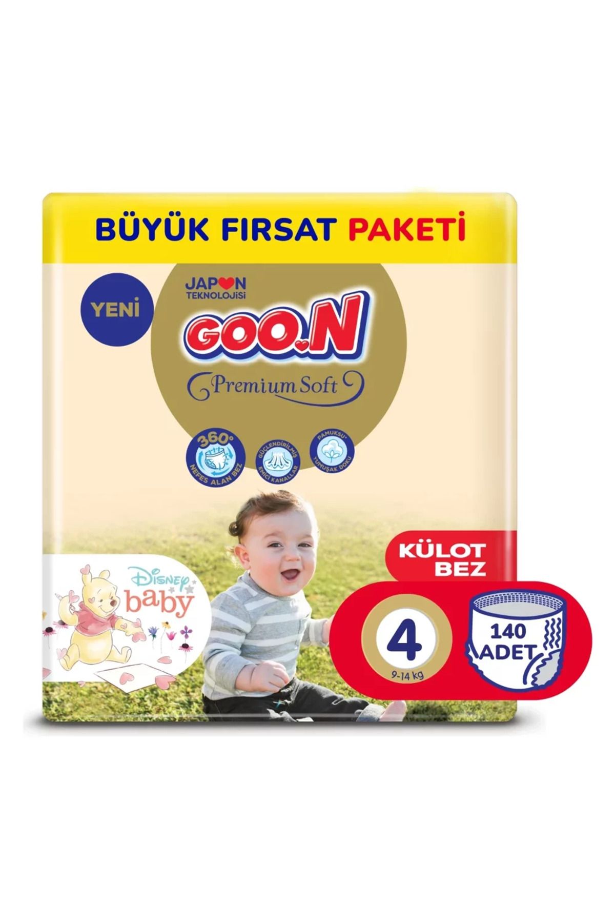 Goon Premium Goon Ps Pants 4 Mon (140 adet 9-14kg)