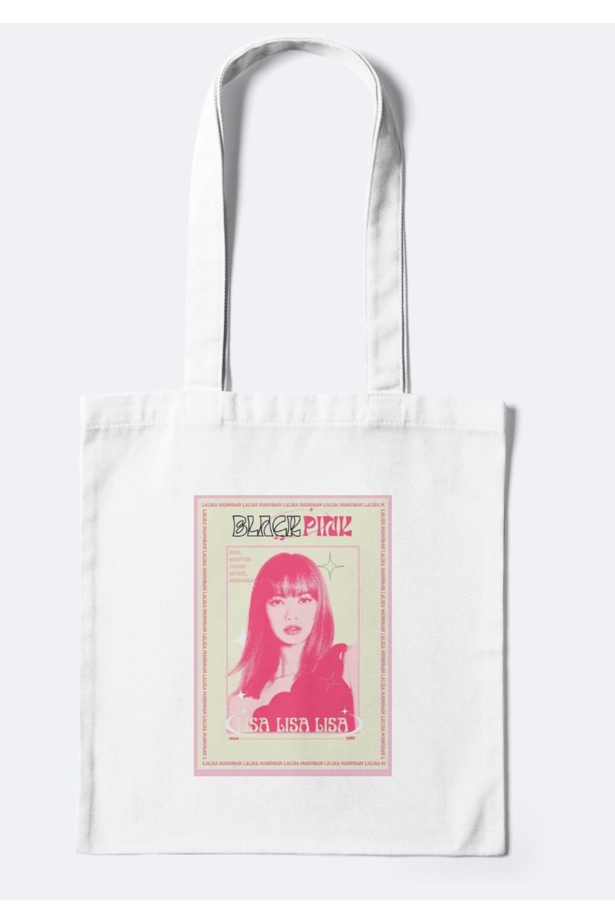 redame Blackpink Kpop Y2K Retro Bez Çanta Tote Bag