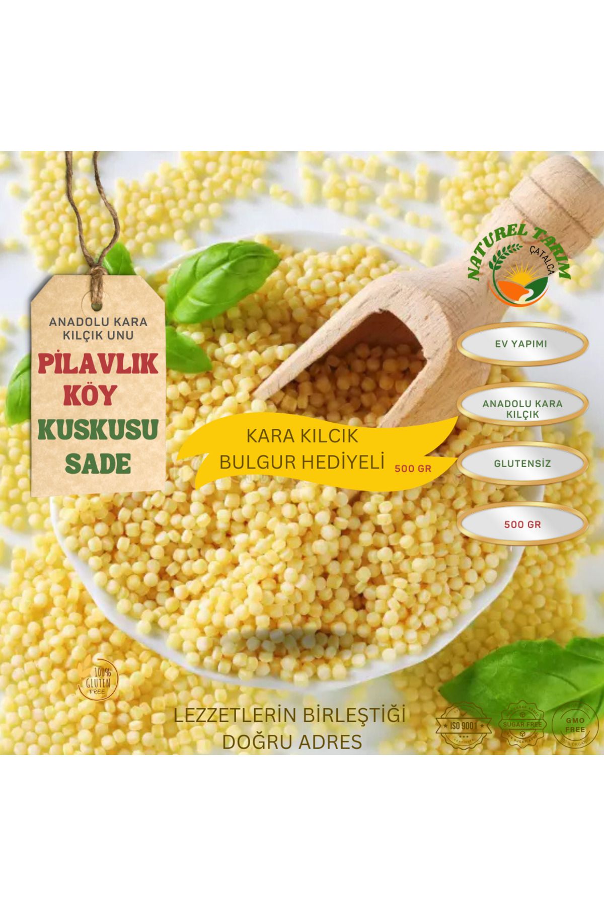 NATUREL EV YAPIMI PİLAVLIK KUSKUS