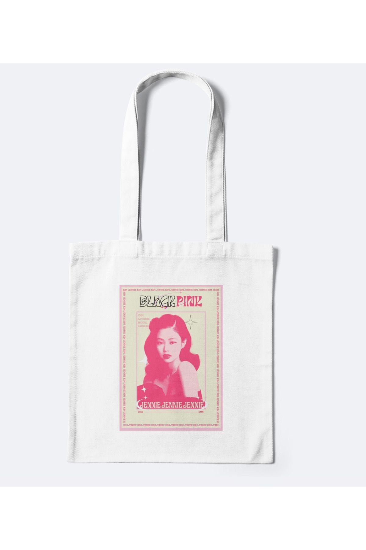 redame Blackpink Kpop Y2K Retro Bez Çanta Tote Bag