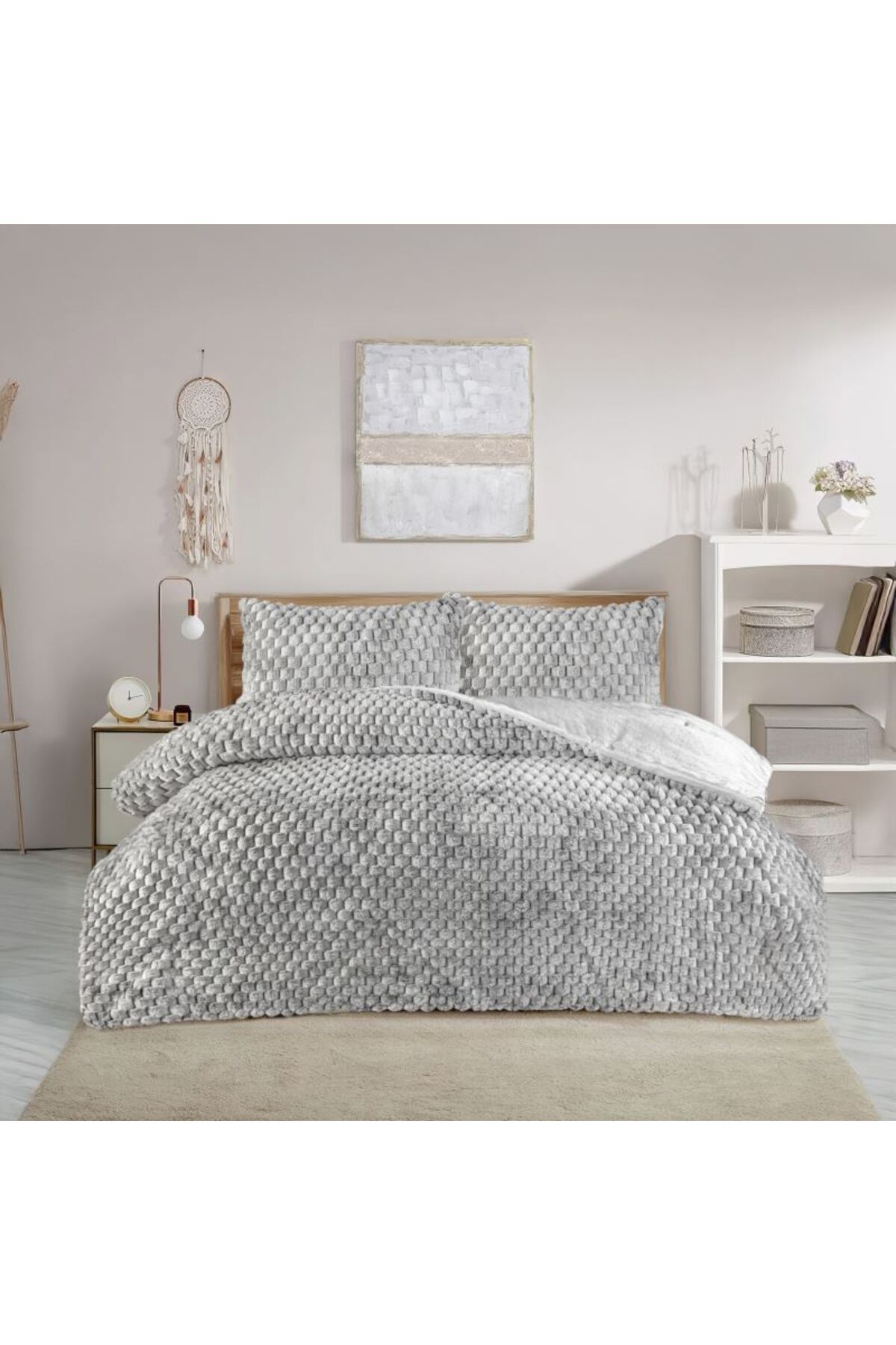 Bella Home-Set cuvertură Sherpa Comforter 2