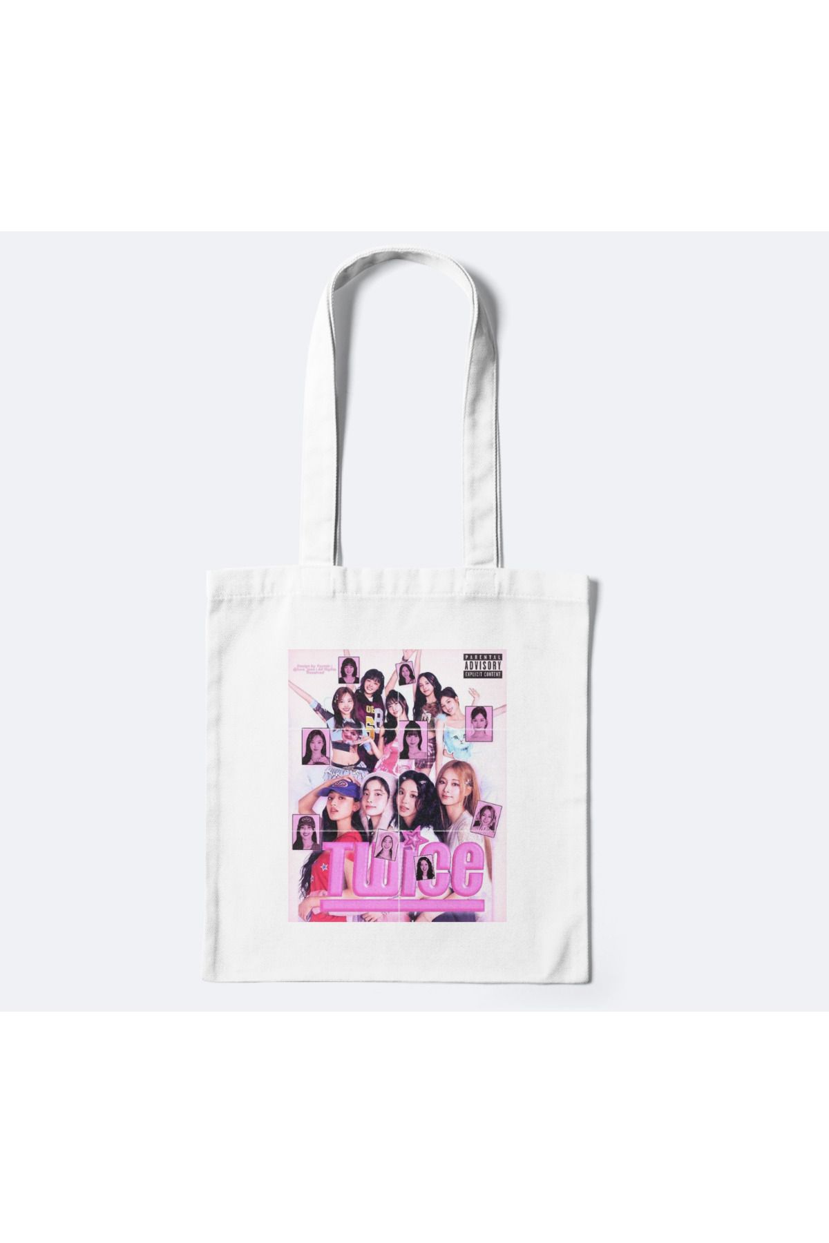 redame TWICE Kpop Y2K Retro Bez Çanta Tote Bag