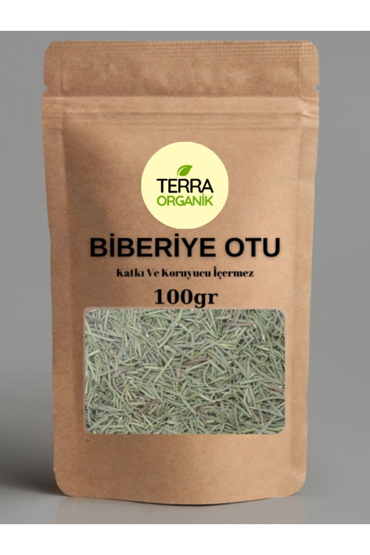 Terra Organik Biberiye Otu Çayı 100 gr ( Yeni Mahsül, Doğal Kurutulmuş, Yeşil Renkli )