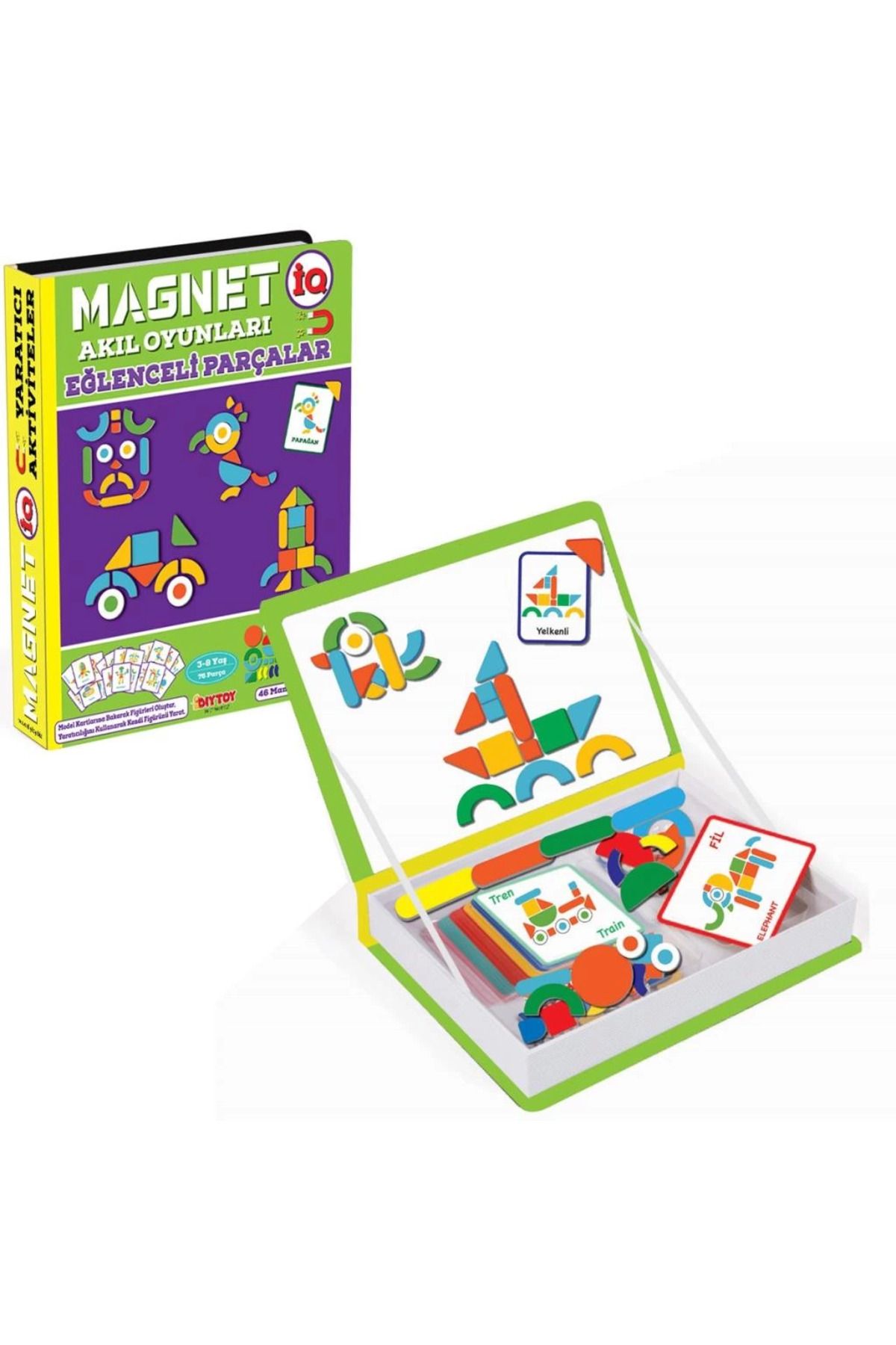 robotrend 1543 Dıytoy, Magnet Akıl Oyunlar - Eğlenceli Parçalar / +3 Yaş