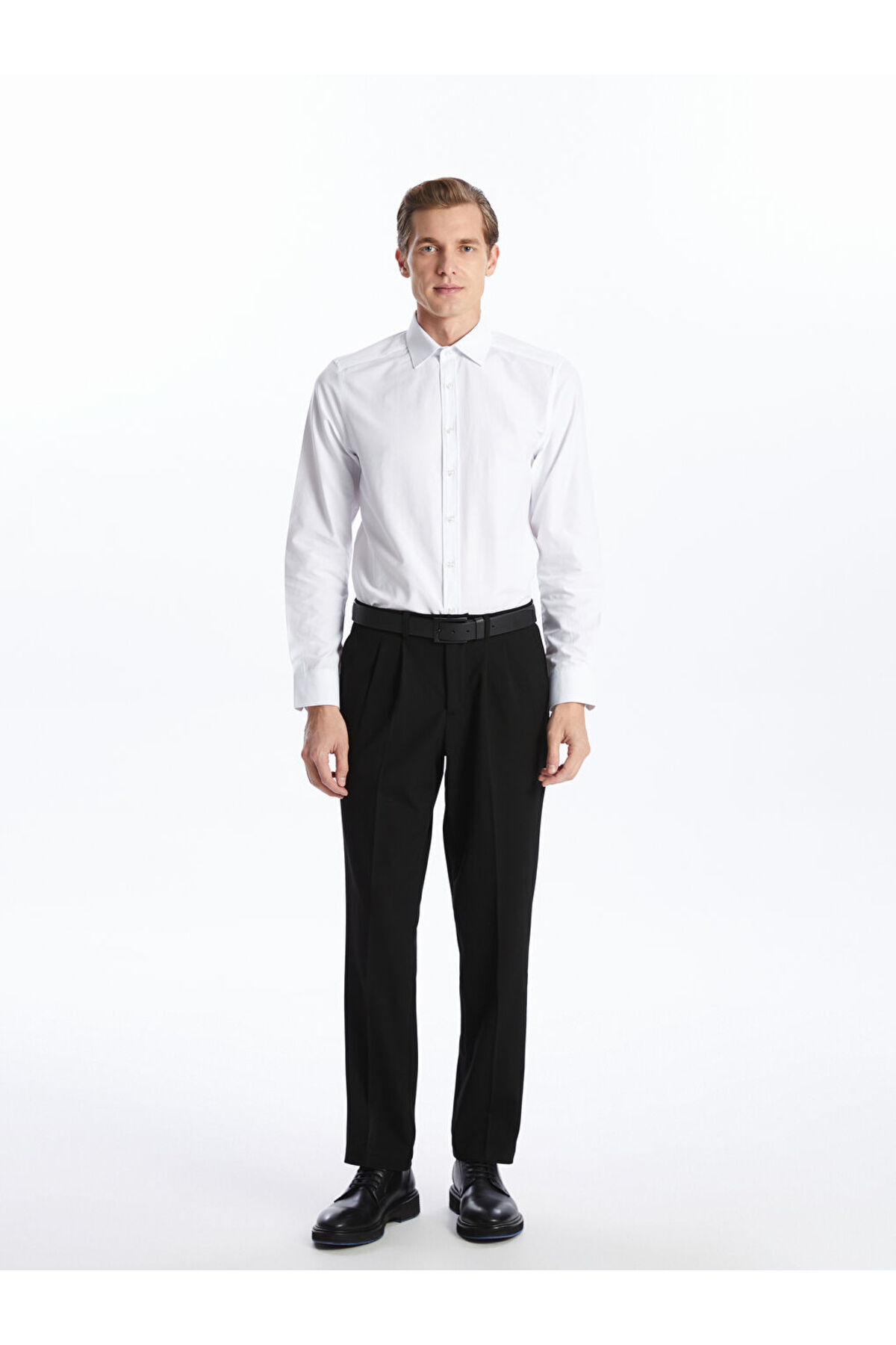 LC Waikiki-Чоловіча сорочка з попліну з довгим рукавом LCWAIKIKI Formal Slim Fit 2