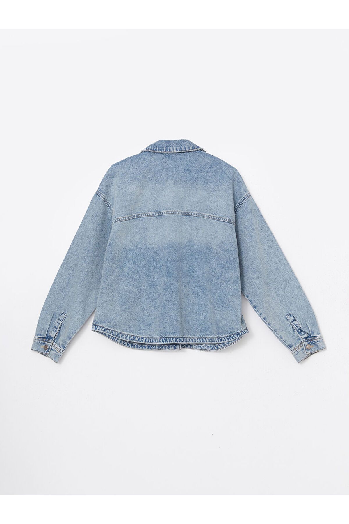 LC Waikiki-Lcw Vision Oversize Women's Jean Shirt Jacket 6