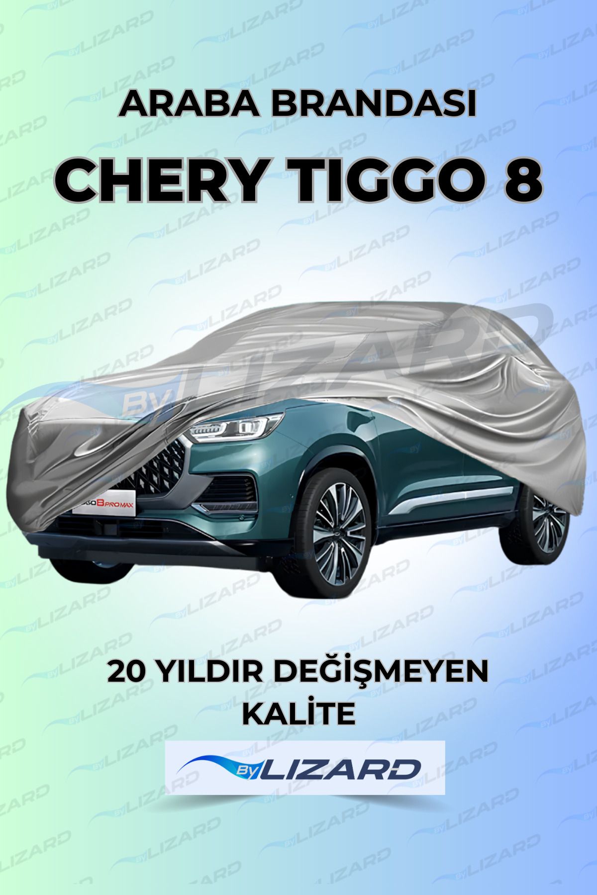 ByLizard Chery Tiggo 8 Uyumlu Lüks Araba Brandası Miflonlu Branda Oto Çadır Örtü