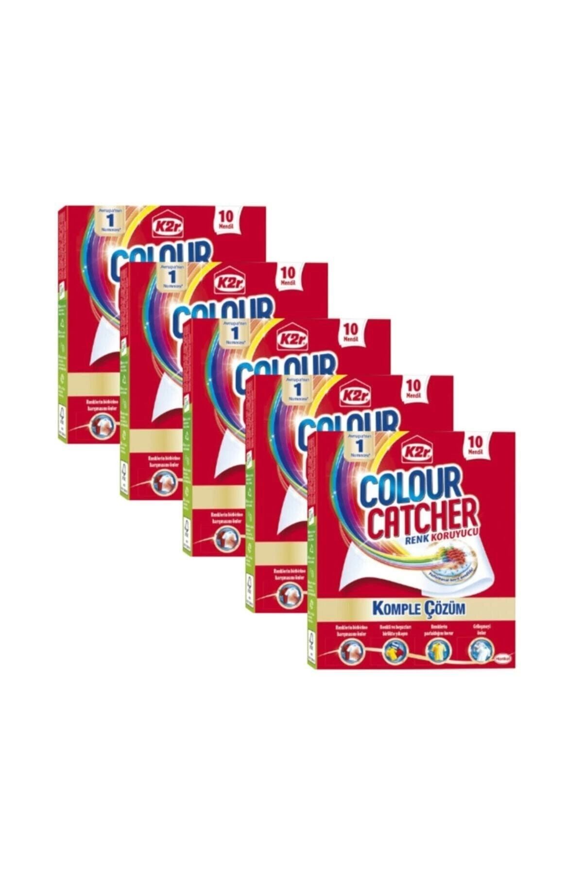 K2R Colour Catcher Renk Koruyucu Mendil 10'lu 5 Paket
